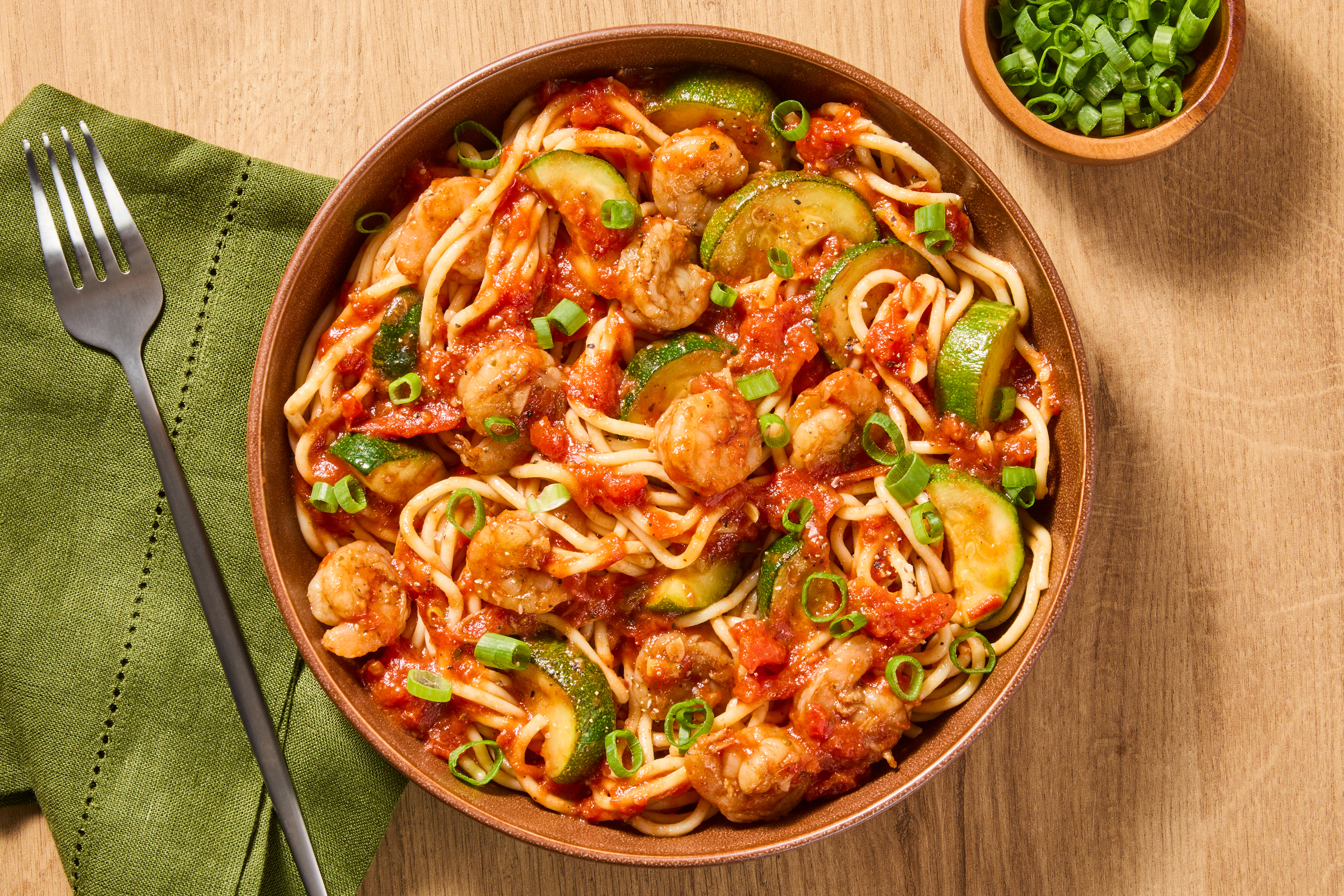 Shrimp Spaghetti & Zucchini