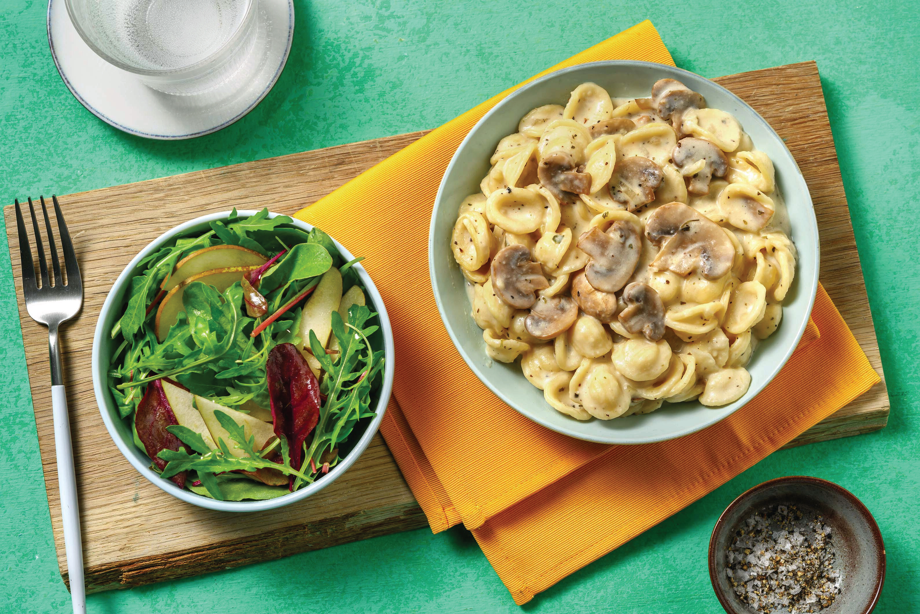 One-Pot Garlicky Mushroom Orecchiette