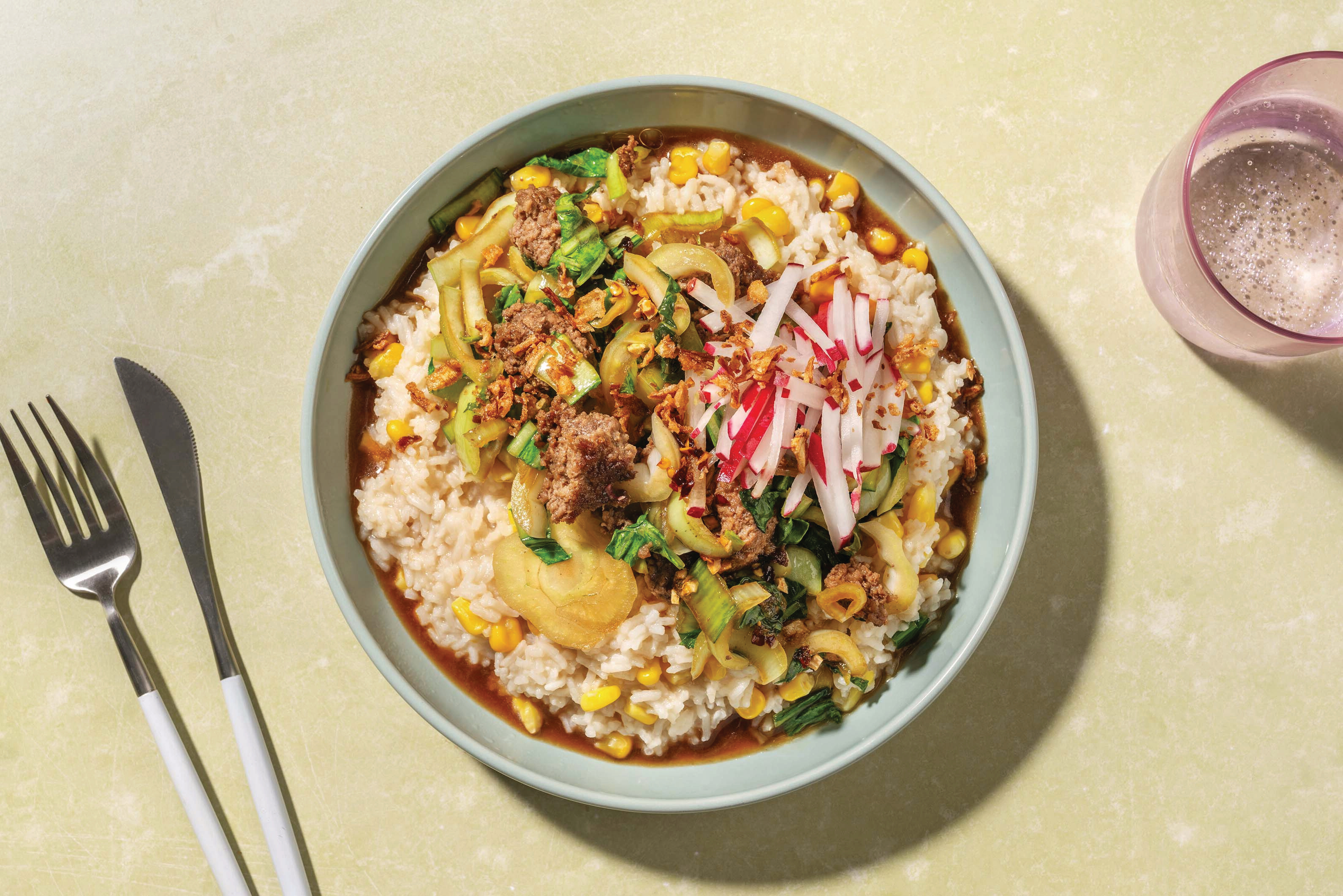 Chinese BBQ Pork & Ginger Congee