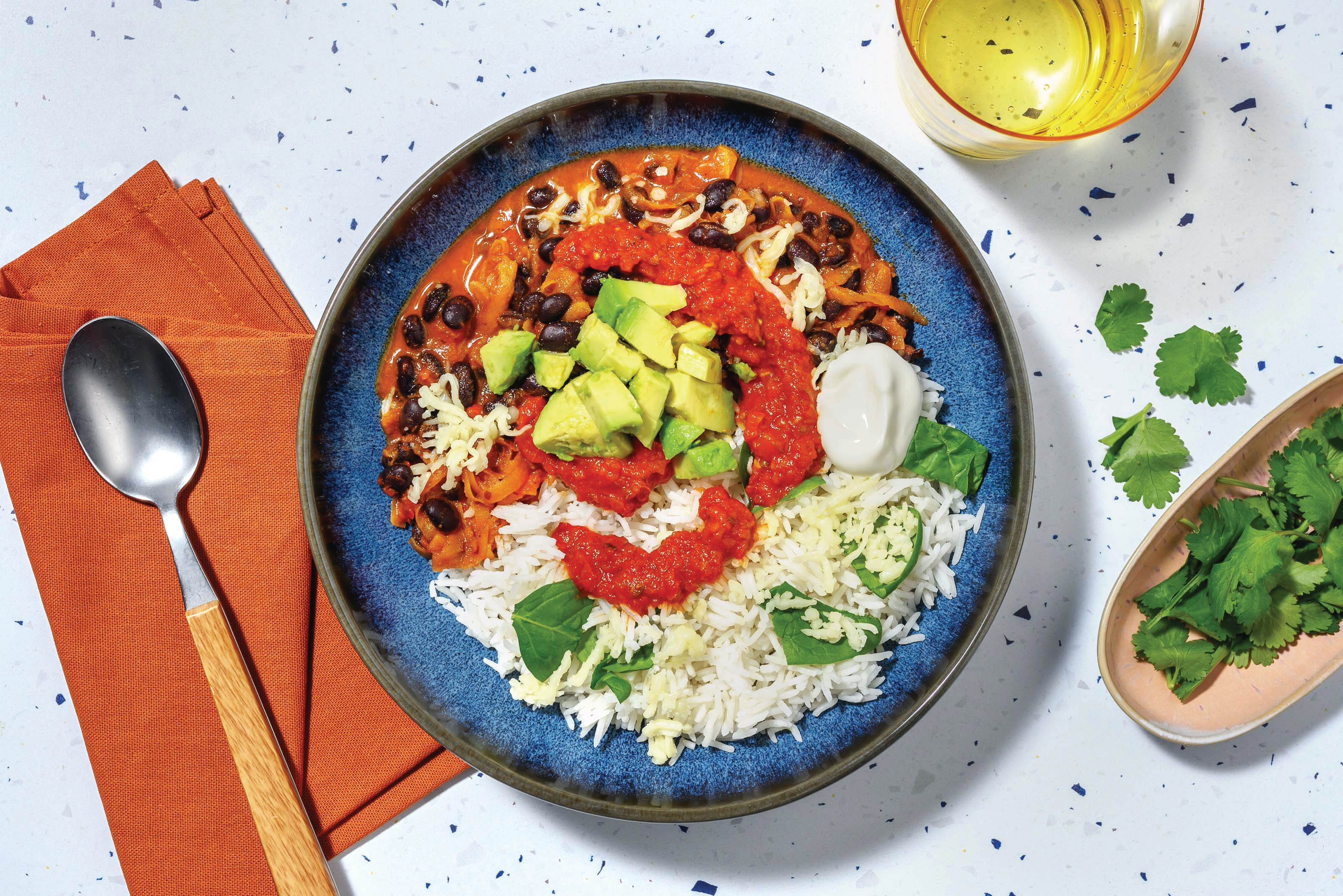 Mexican-Style Bacon & Black Bean Burrito Bowl