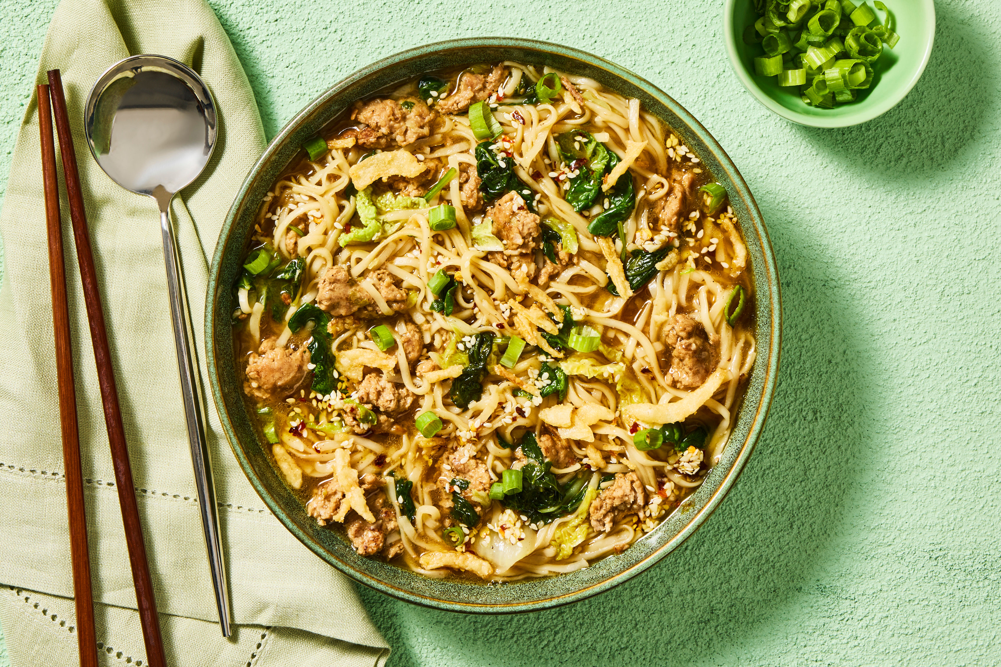 Pork Ramen in a Shoyu-Style Broth