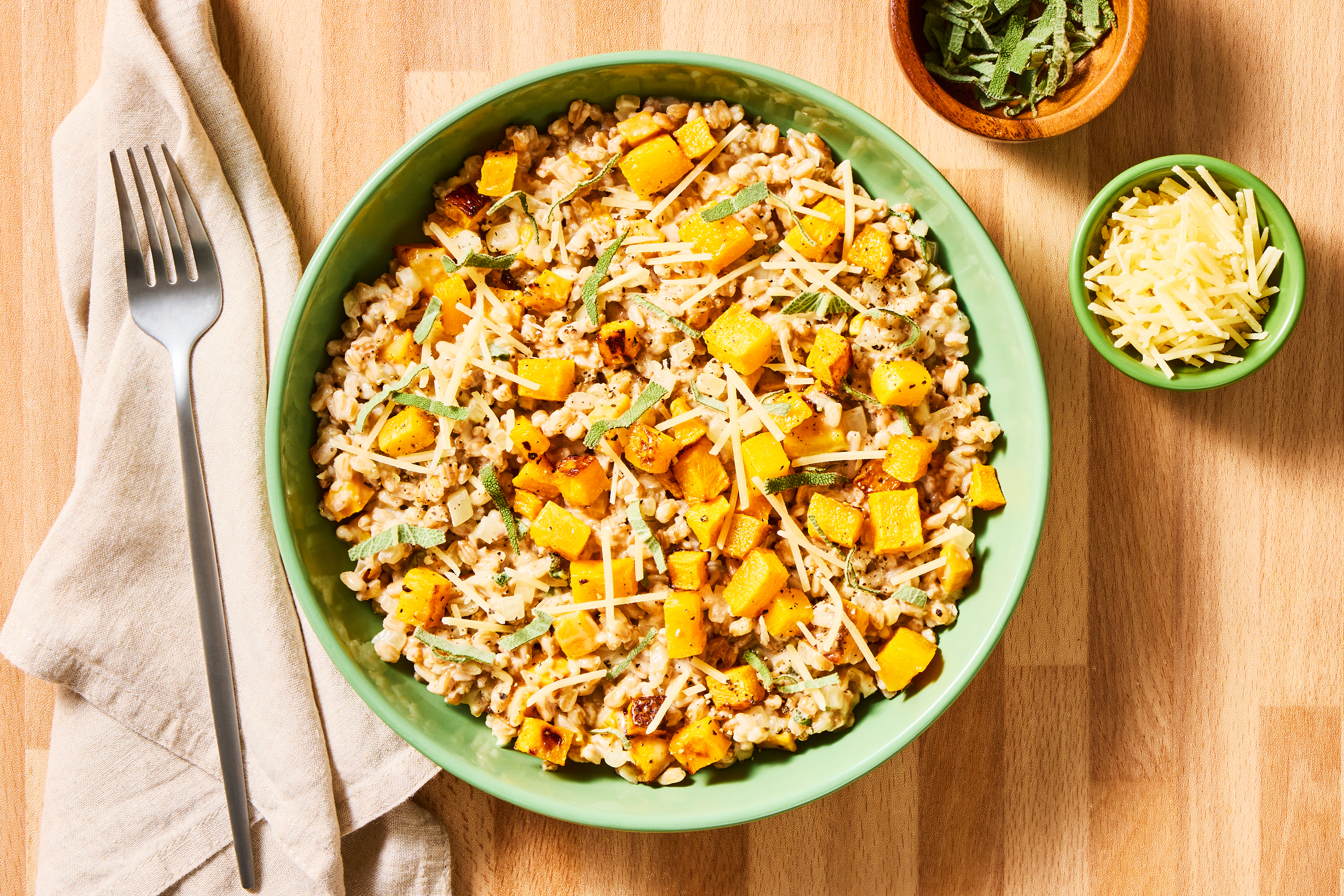 Squash & Chicken Sausage Farrotto