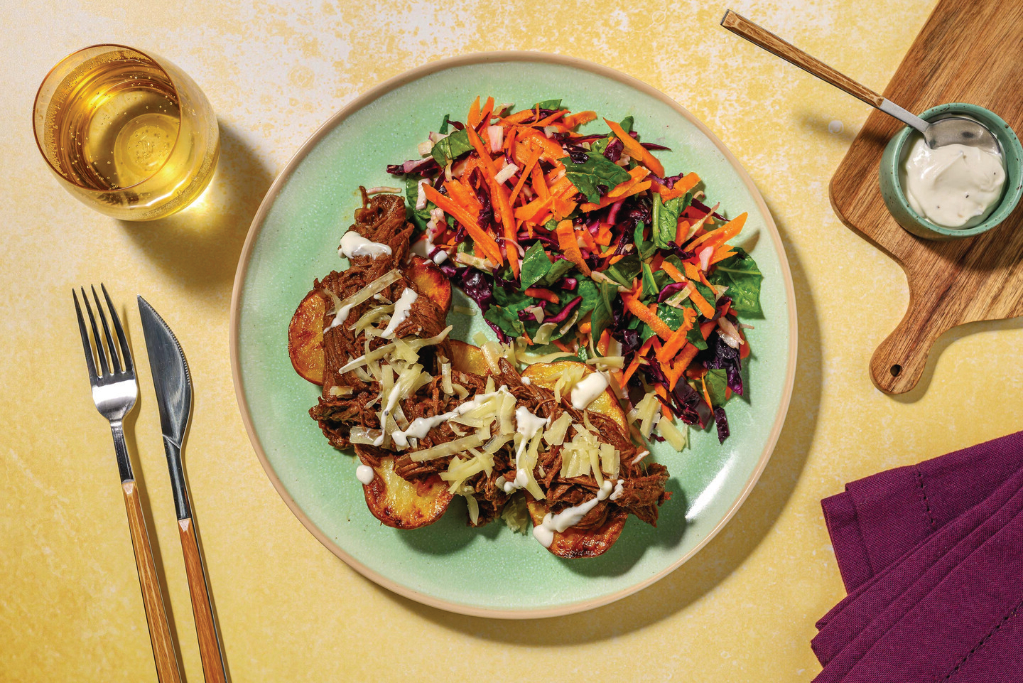 Sticky Beef Brisket Jacket Potatoes