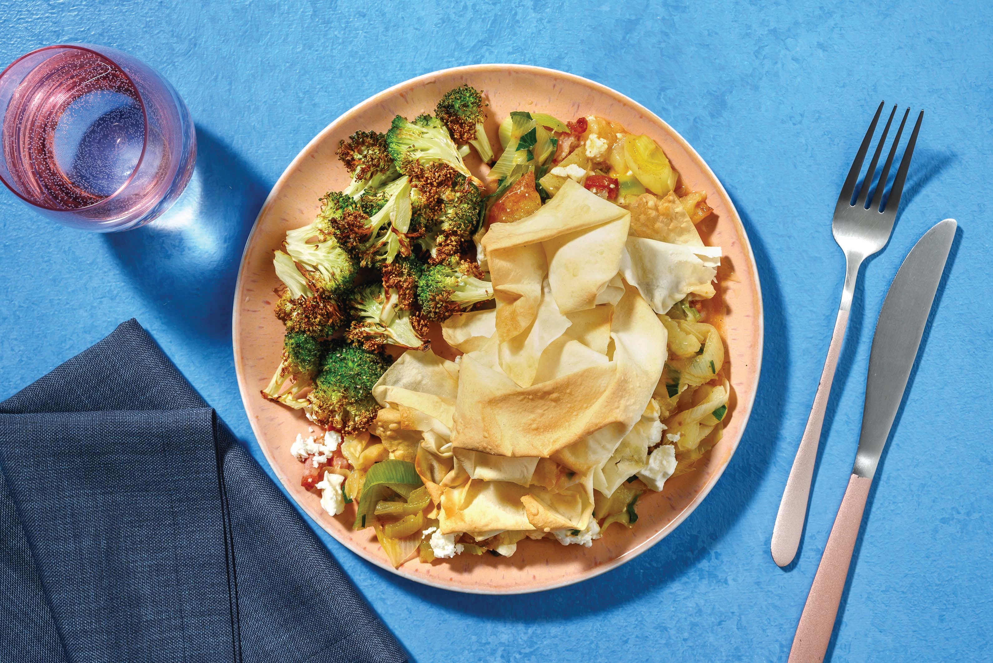 Comforting Bacon, Feta & Pumpkin-Potato Pie