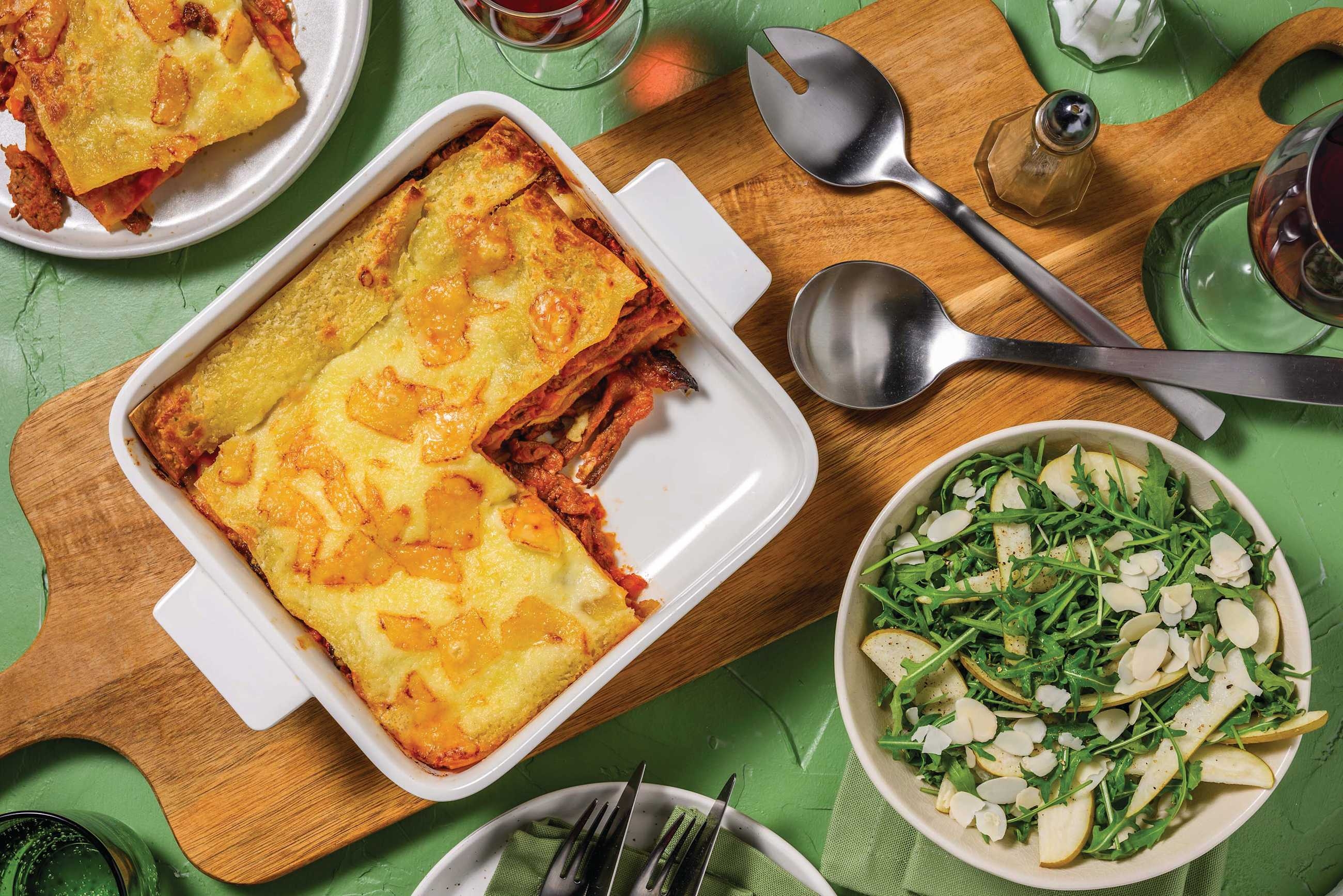 Plant-Based Mince Ragu Lasagne