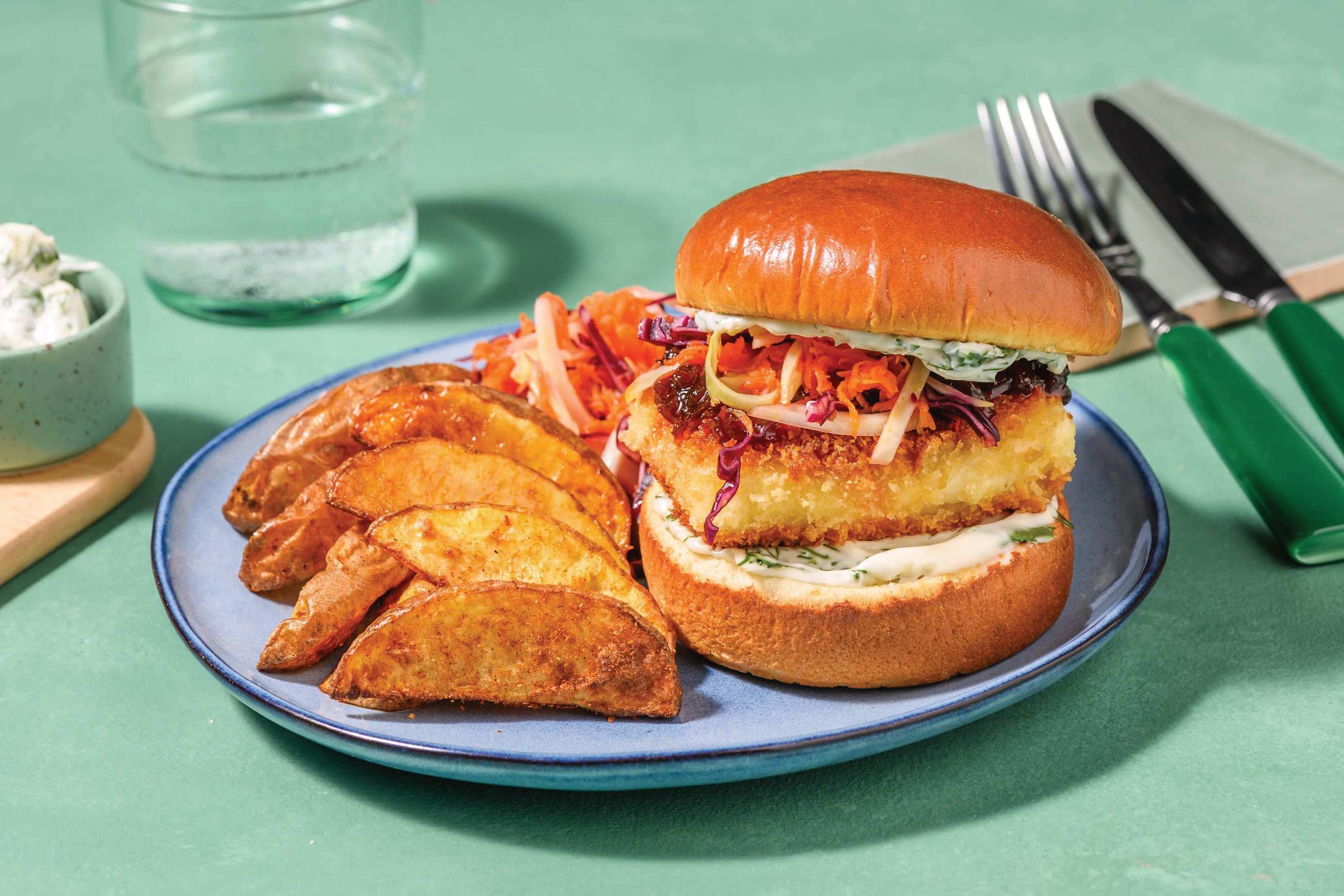Sesame-Crusted Portobello Burger