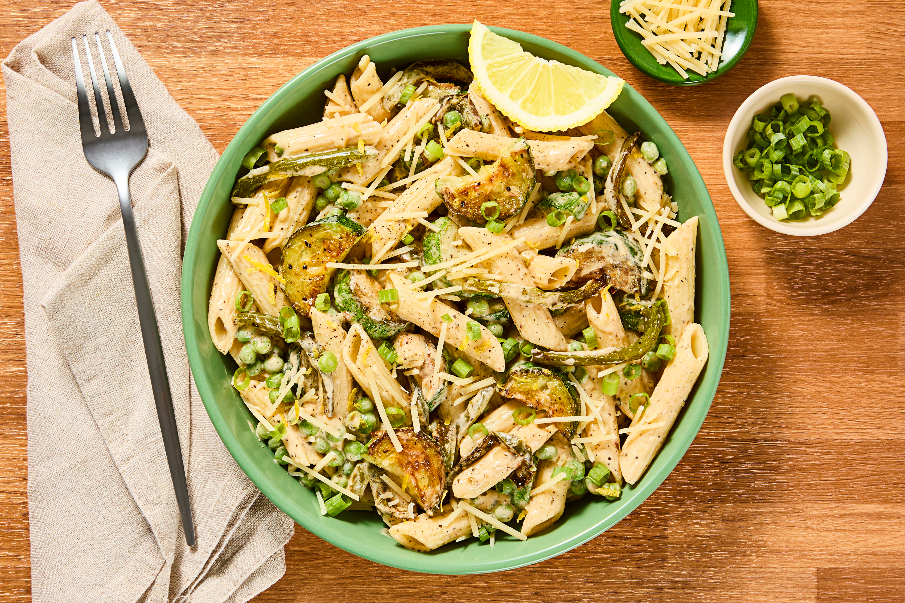 Pasta Primavera with Ranch Steak