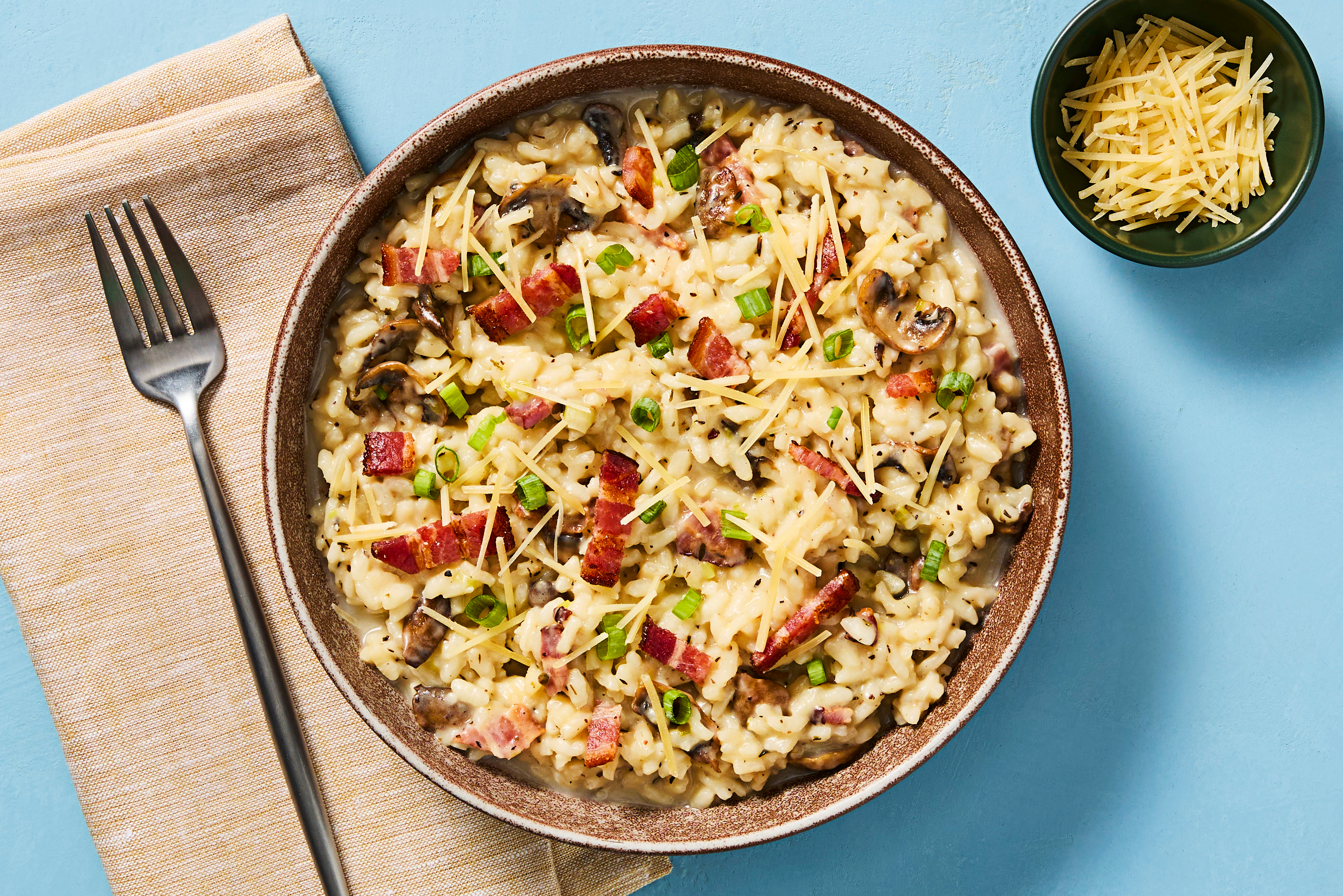 Bacon, Shrimp & Mushroom Risotto