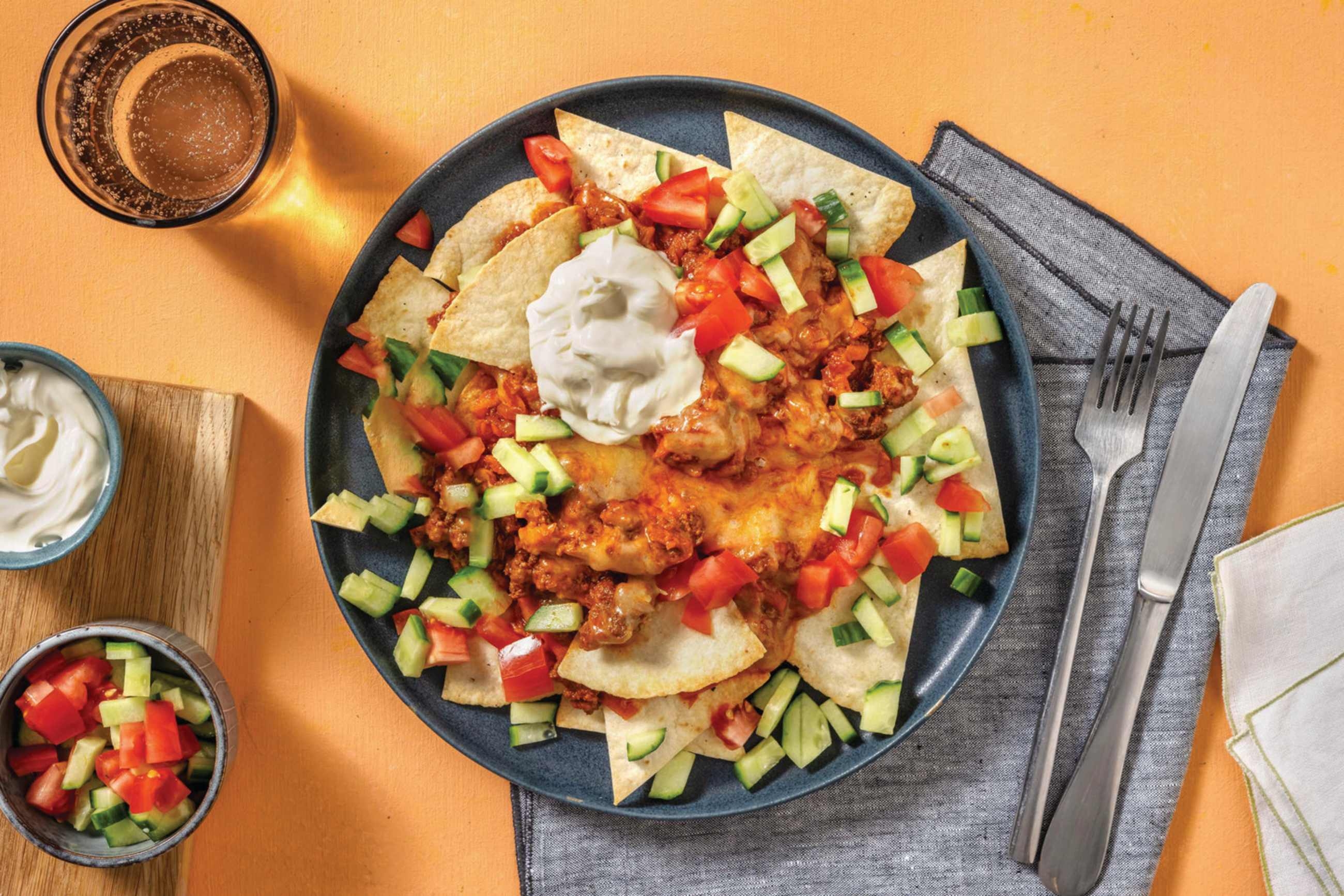 Mexican-Style Beef Nachos