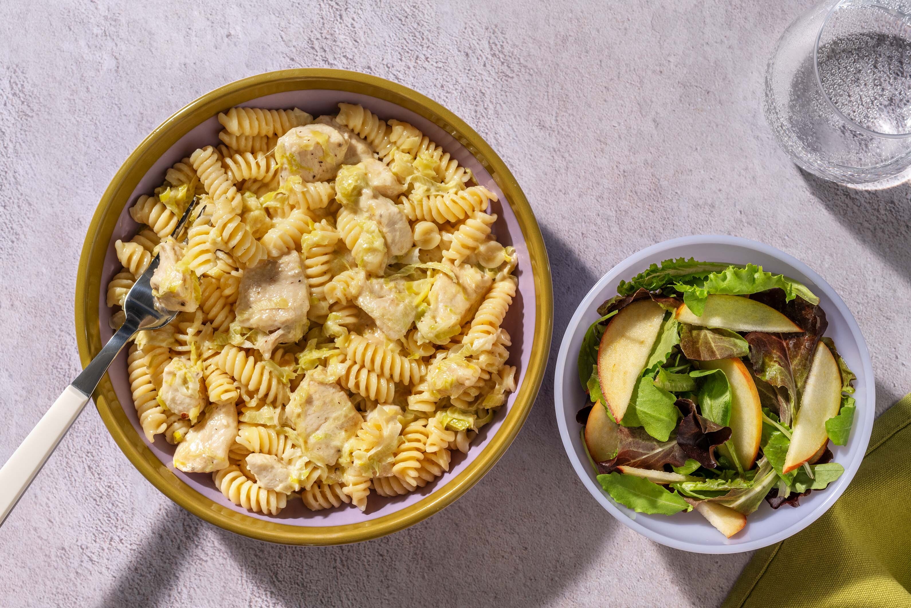 Creamy Cajun Chicken & Leek Fusilli