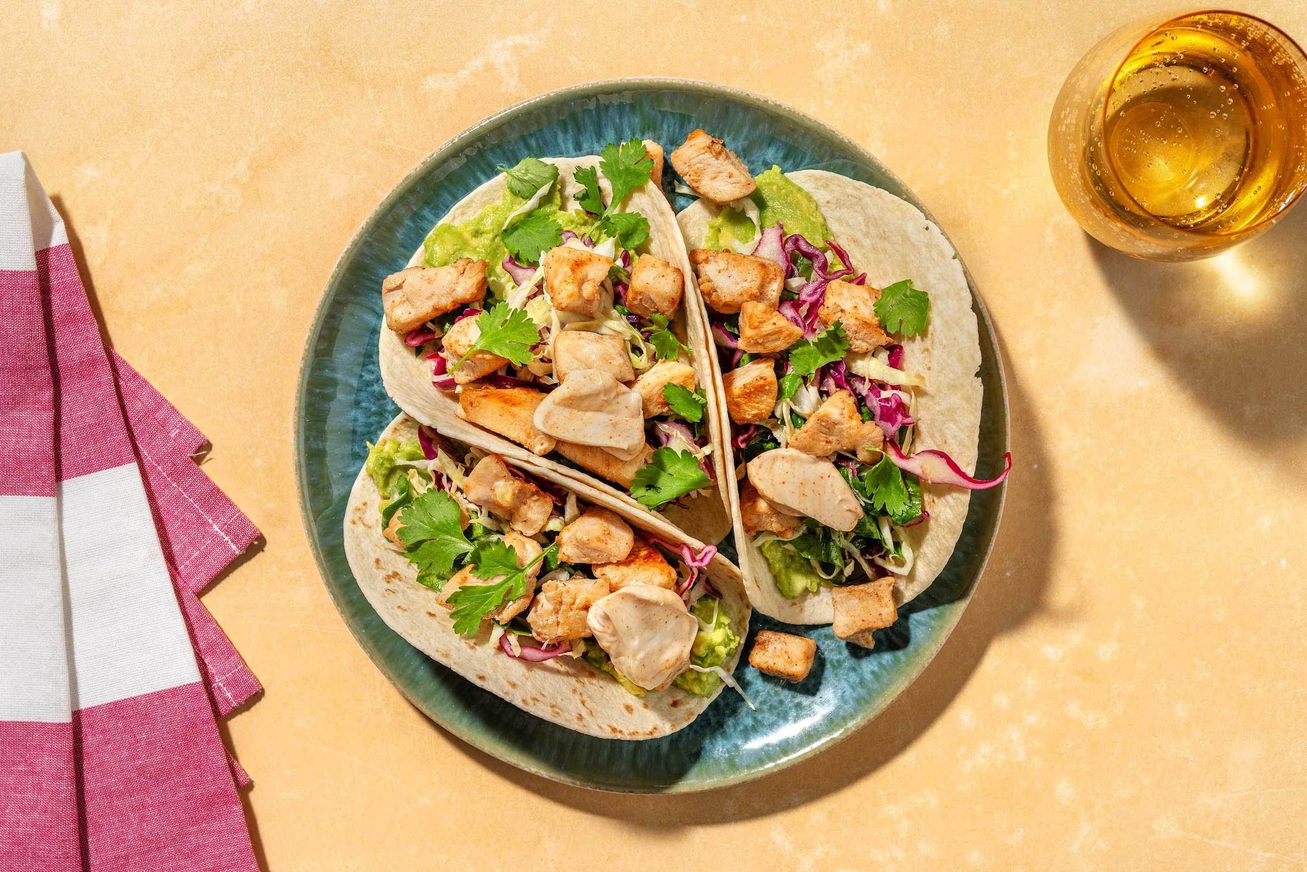 [S-Version] Quick All-American Chicken & Slaw Tacos