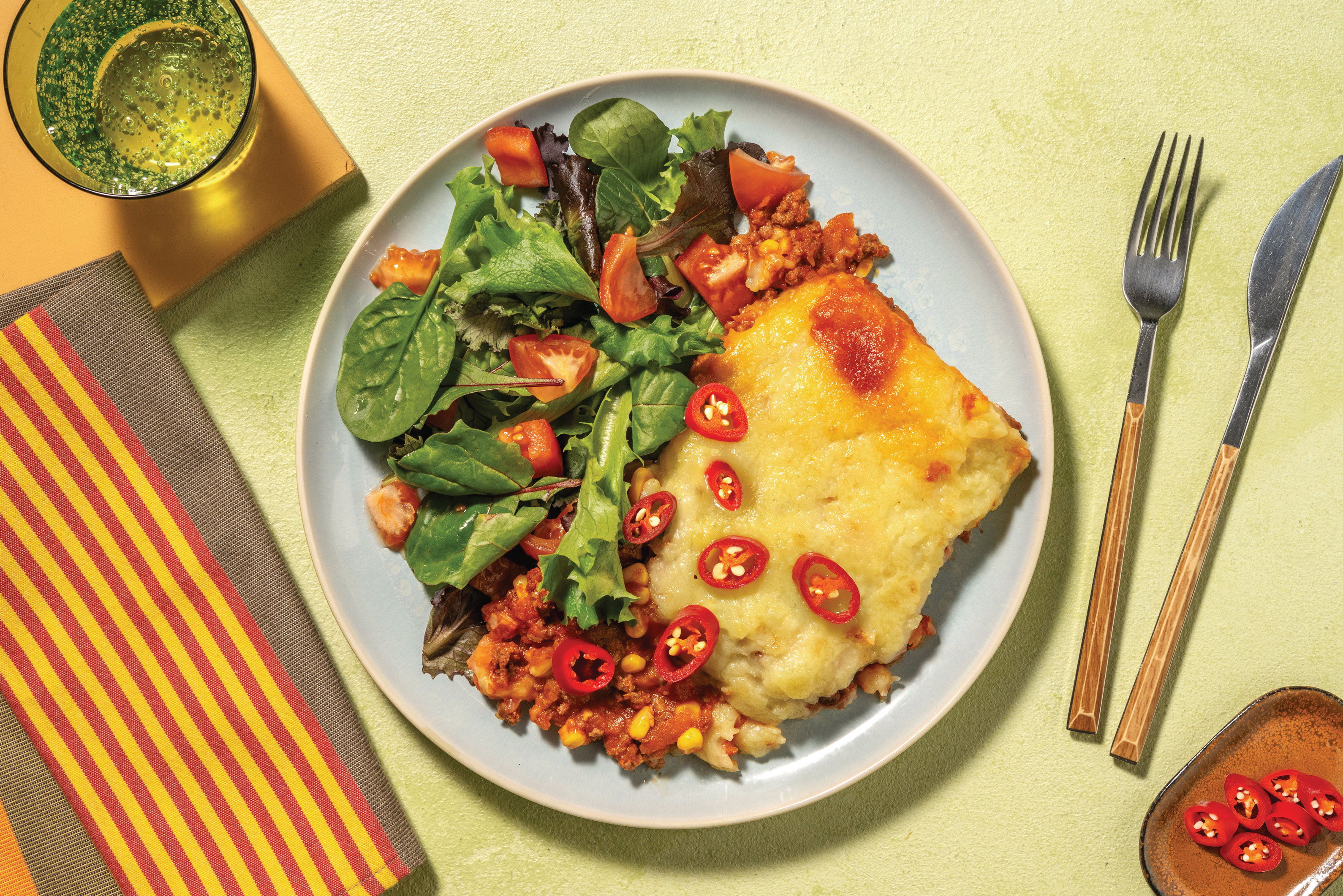 Cheesy Hearty Plant-Based Mince Shepherd's Pie