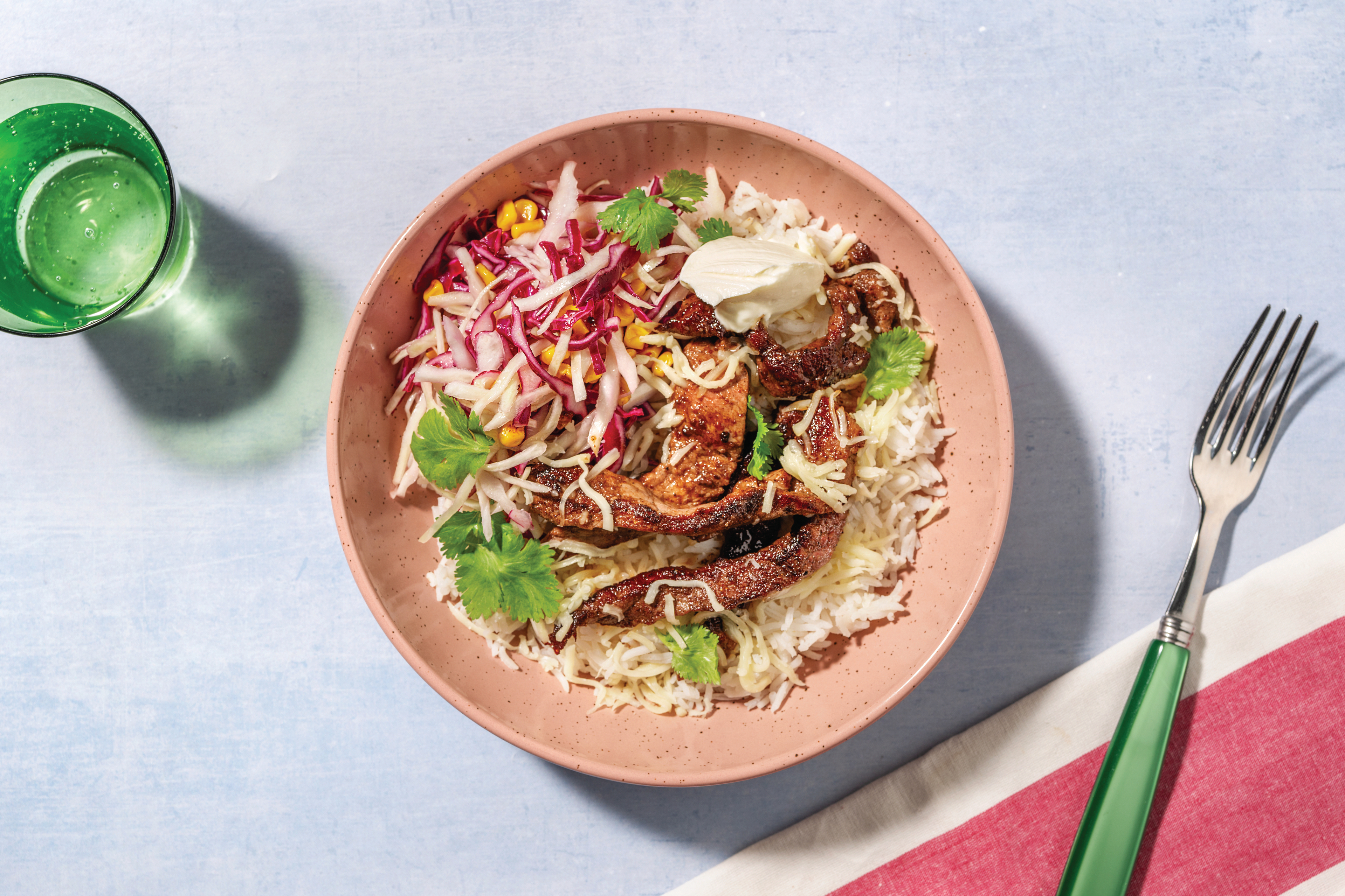 All-American Beef, Bacon & Rice Bowl