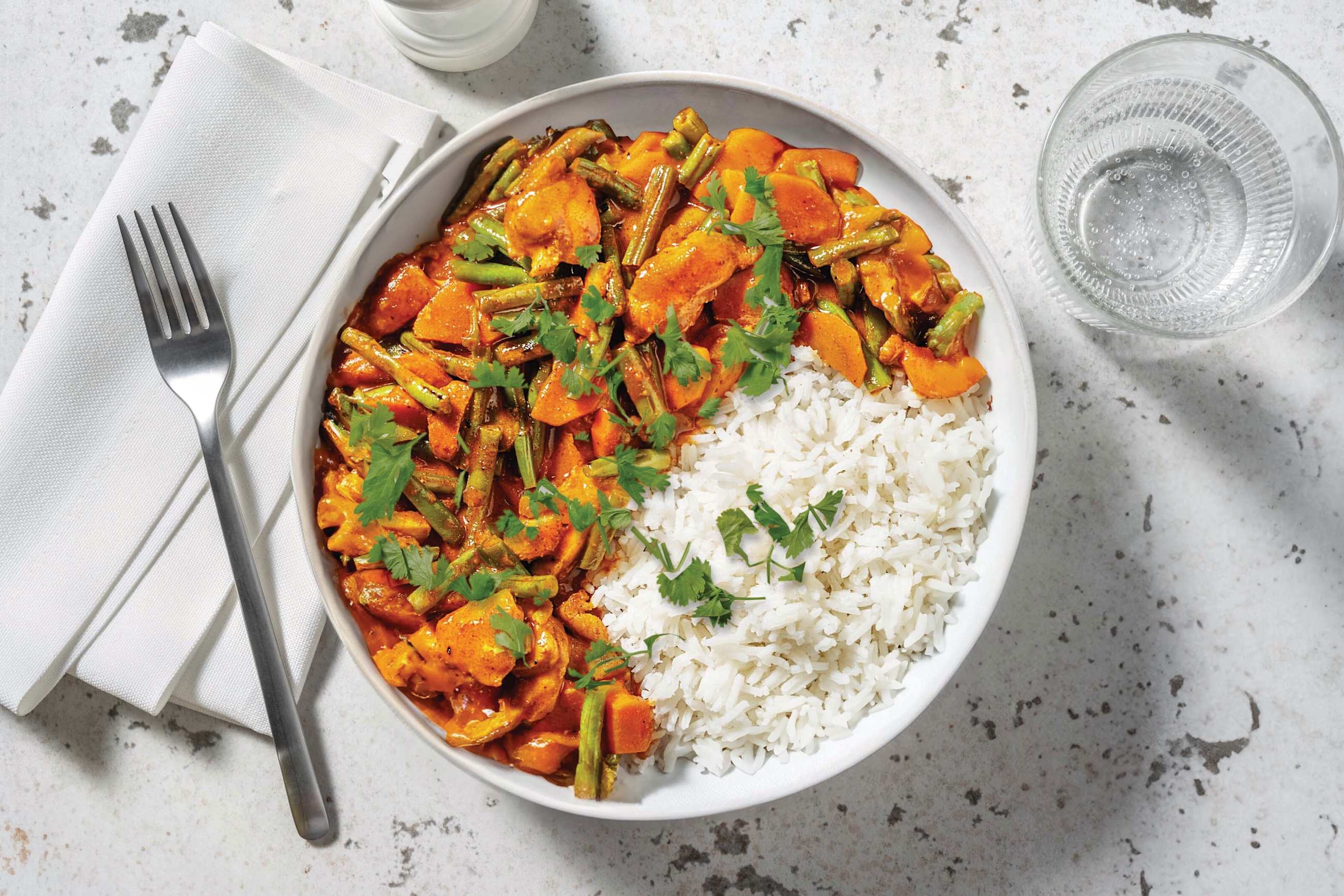 Double Indian-Style Chicken Curry