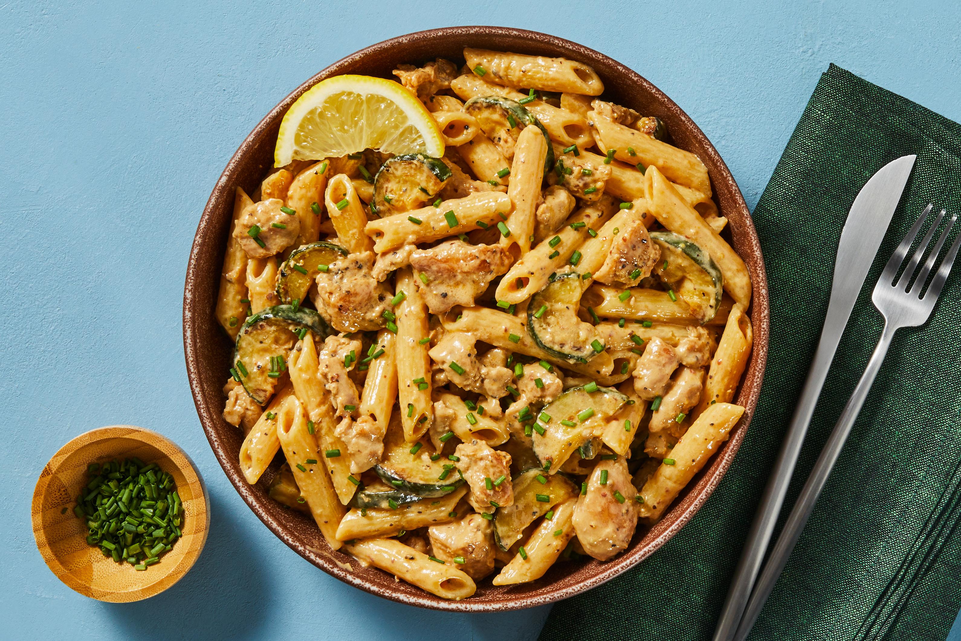 German-Style Smoky Chicken Penne