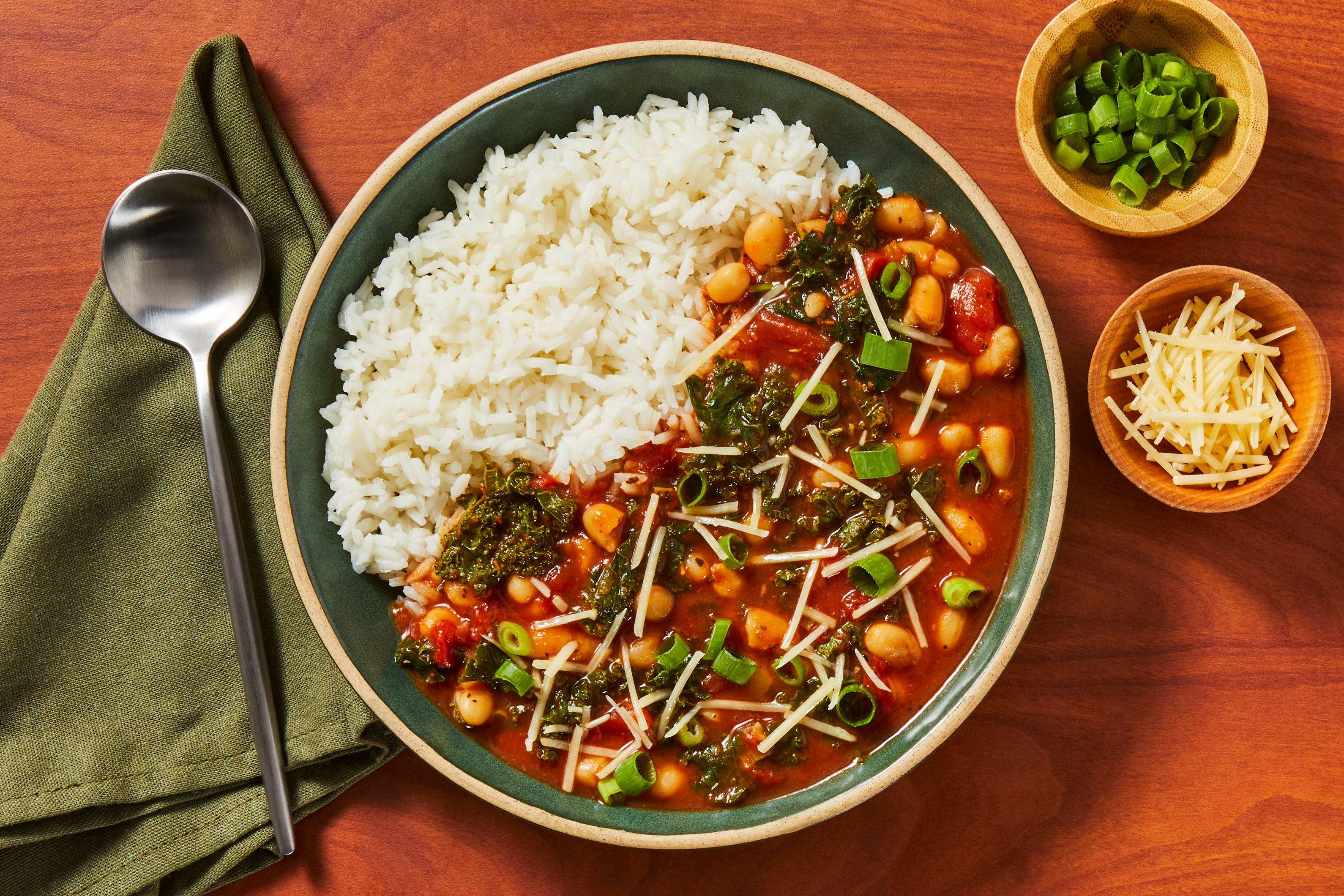 Spicy White Bean & Kale Stew 