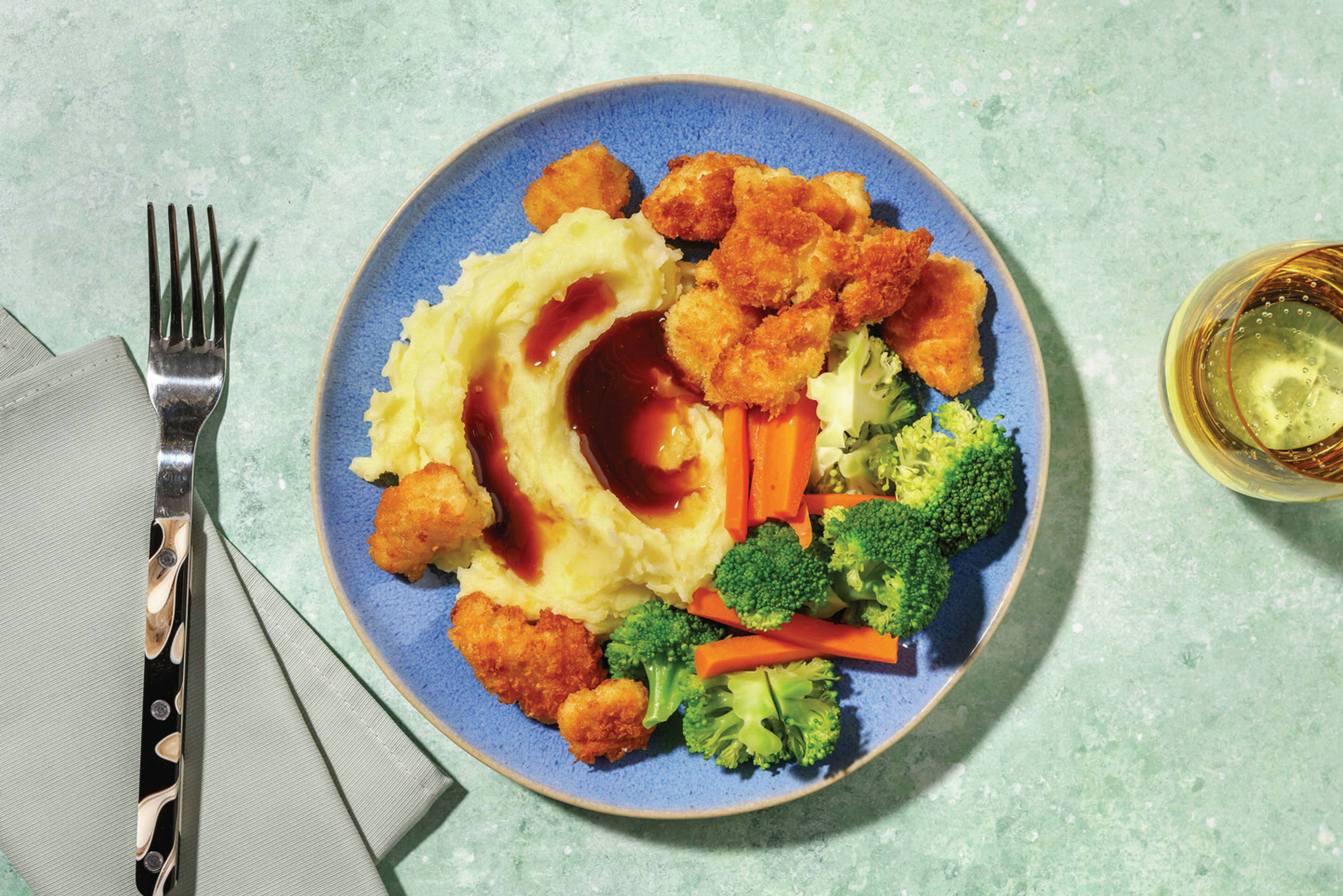 Prawn & Cheesy Mountain Mash