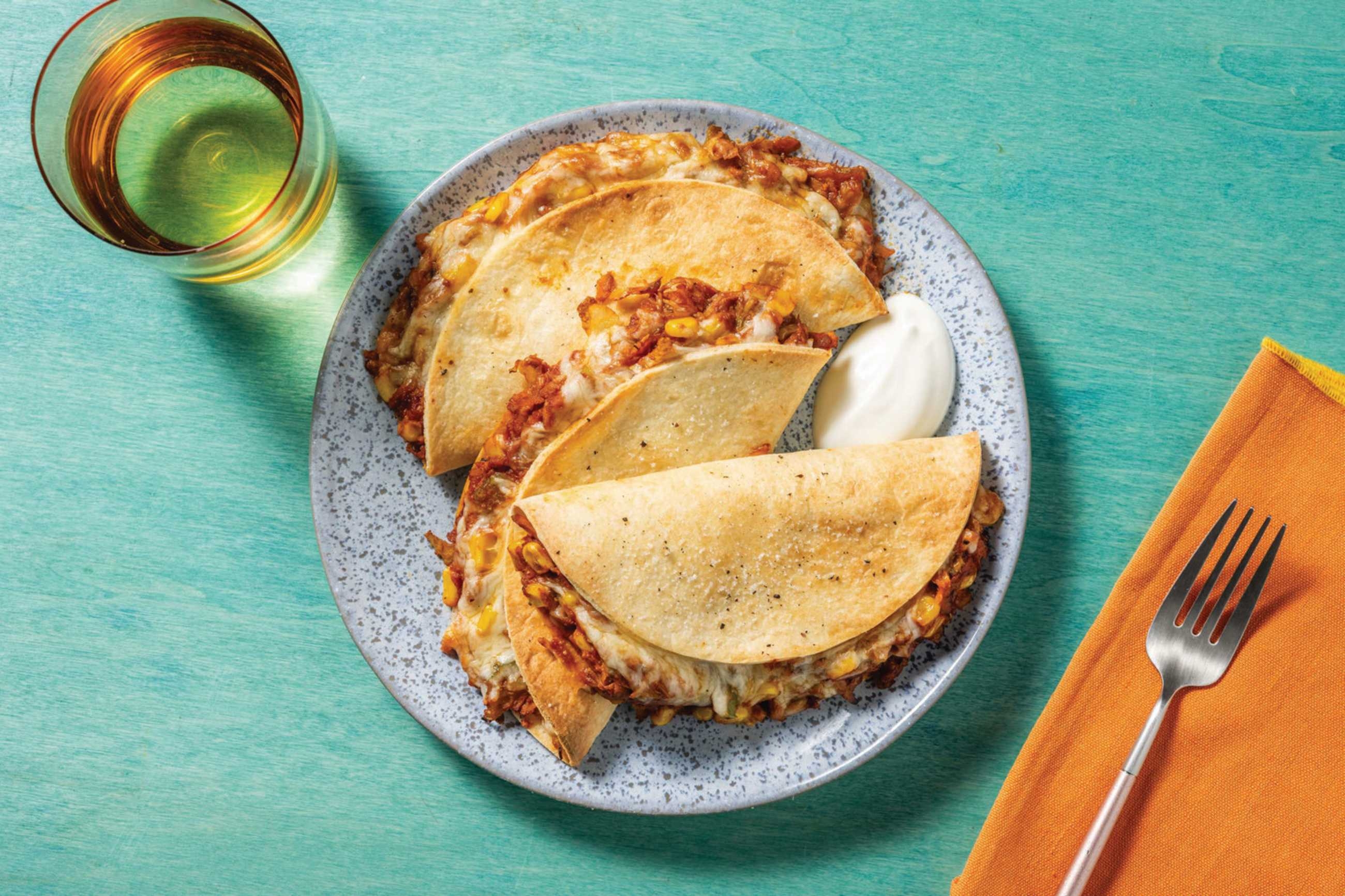 Tex-Mex Beef Quesadillas