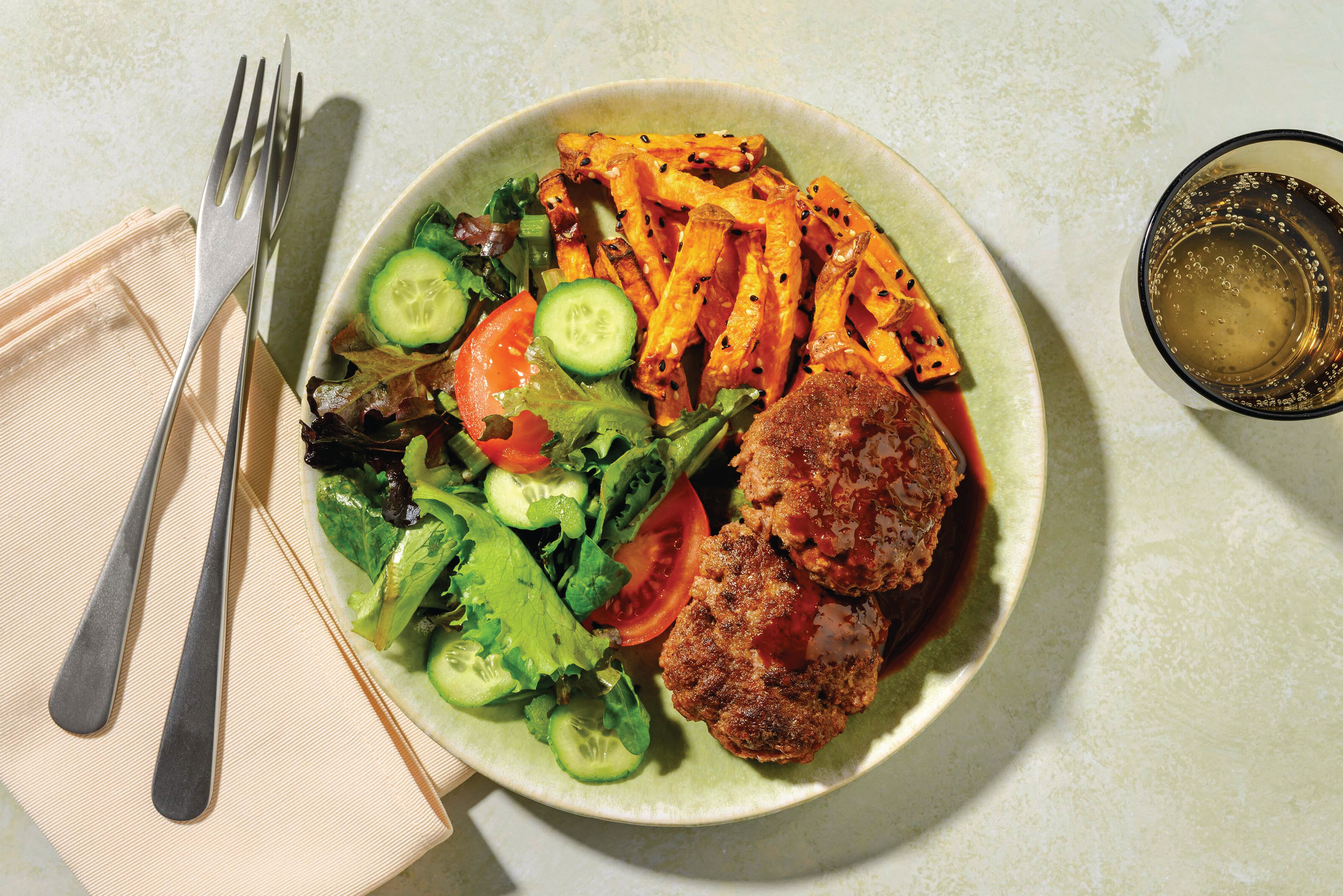 Double Pork Rissoles & Katsu Coconut Sauce