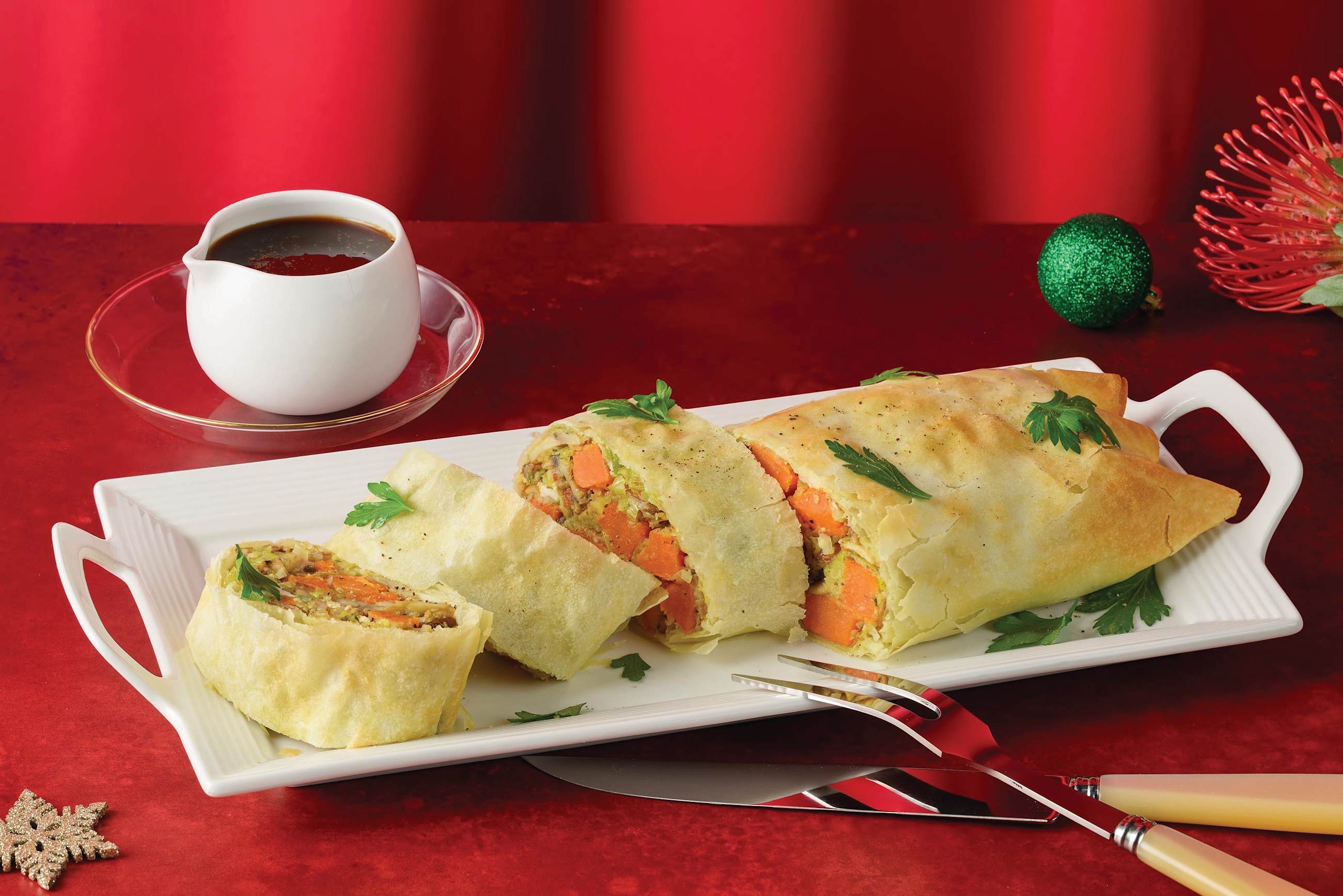 Mushroom & Sweet Potato Veggie Wellington