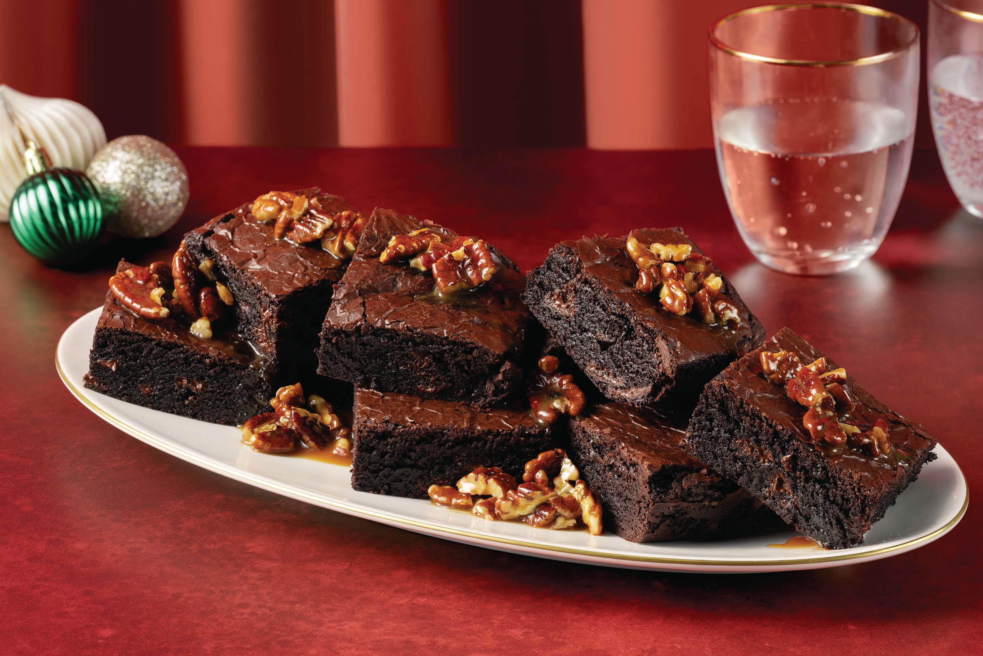 Christmas Spiced Choc-Chip Brownies