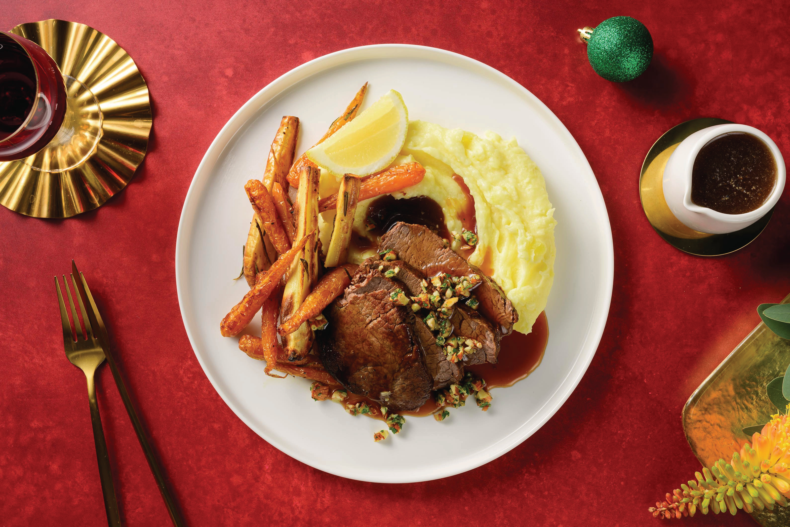 Red Wine Jus Braised Brisket & Gremolata