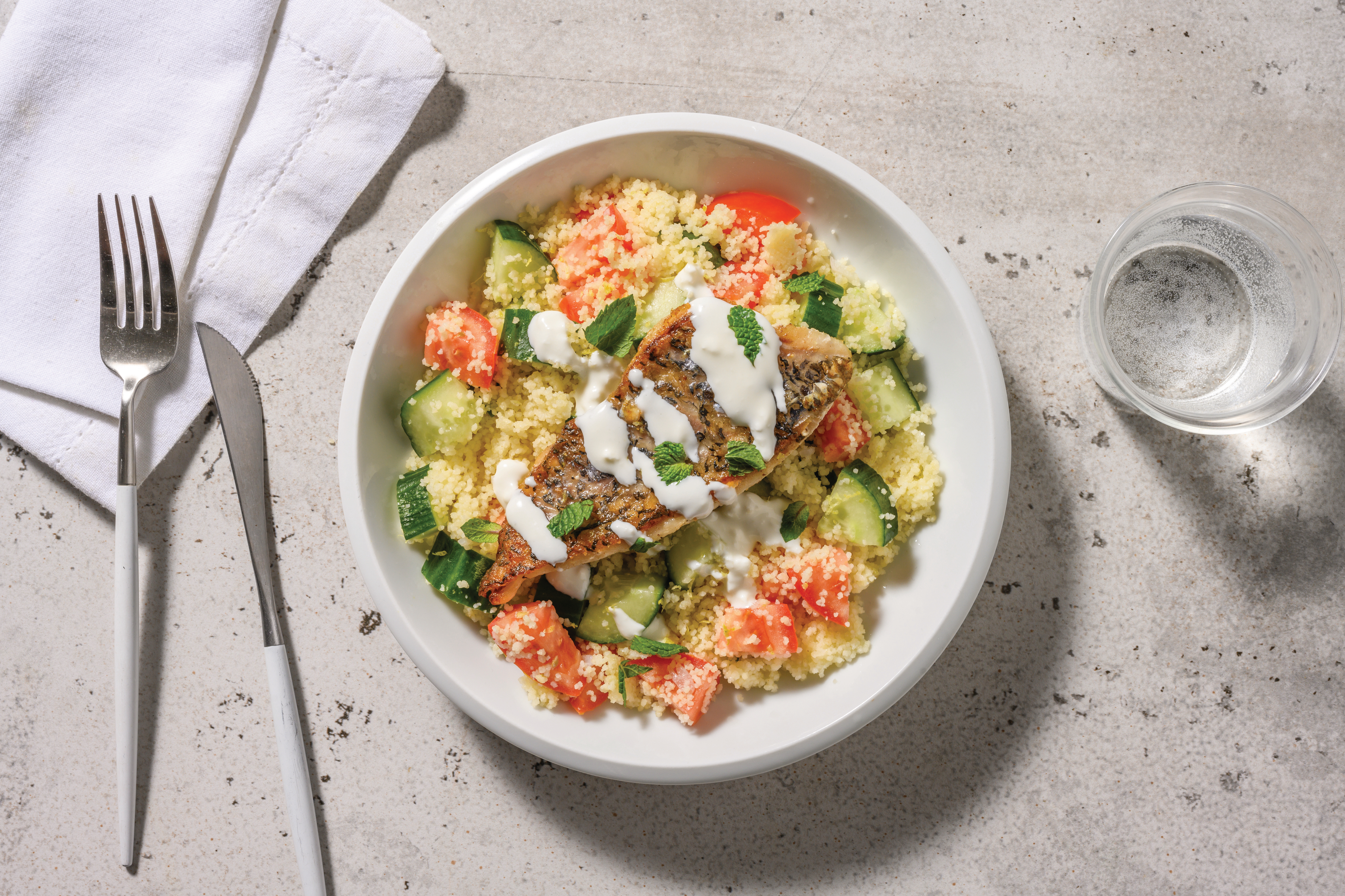 Barramundi & Zesty Veggie Couscous