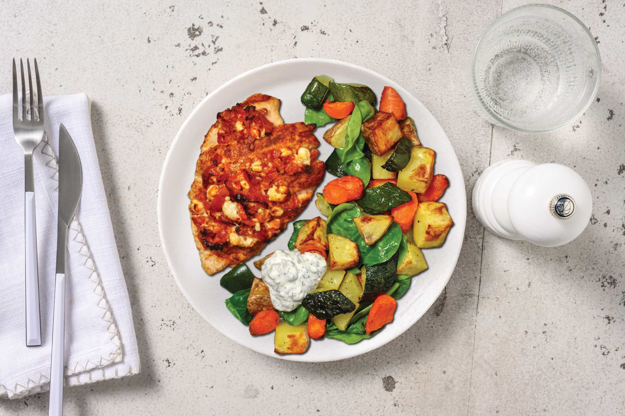 Fetta & Semi-Dried Tomato Stuffed Haloumi