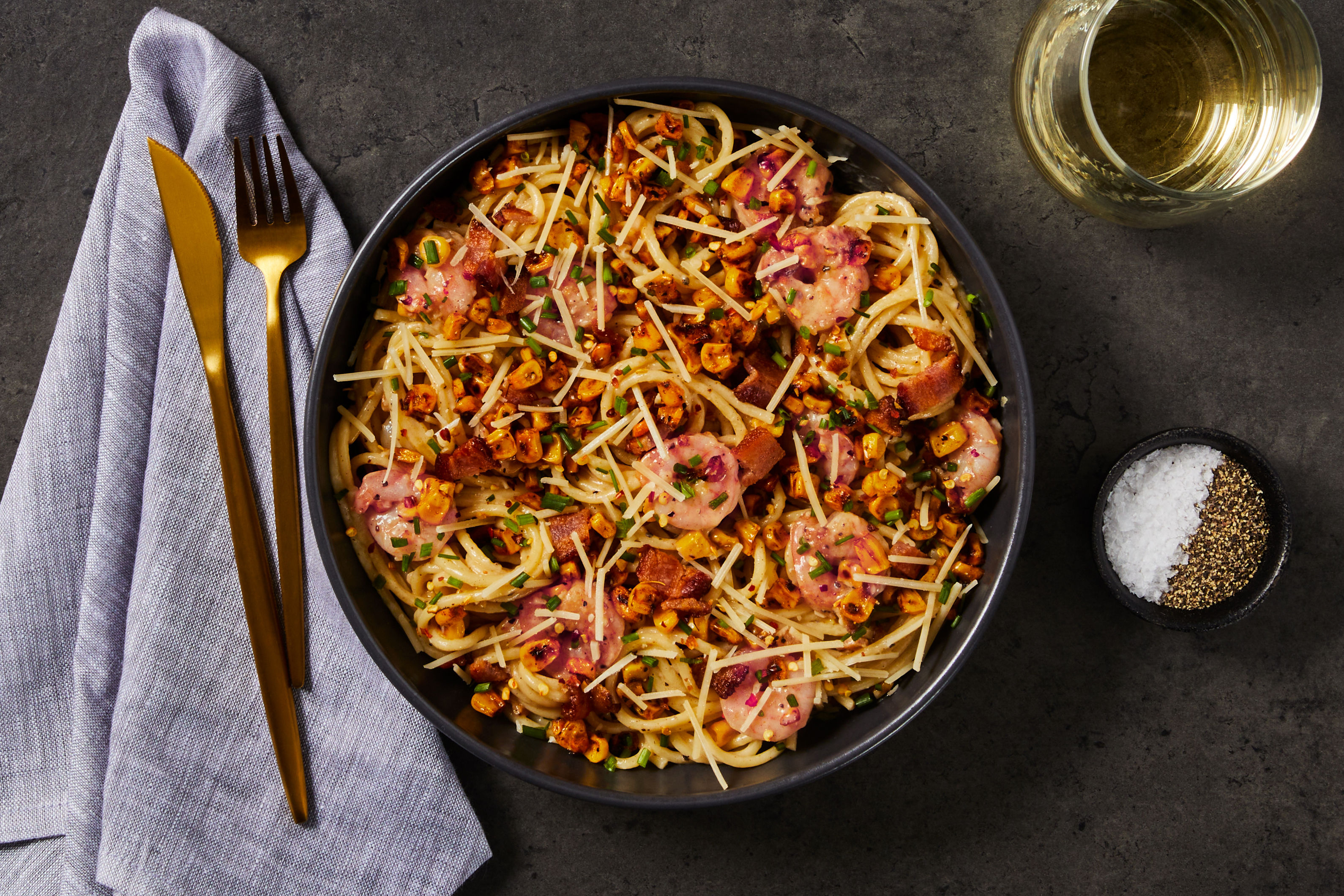 Creamy Shrimp & Bacon Gluten-Free Fresh Linguine