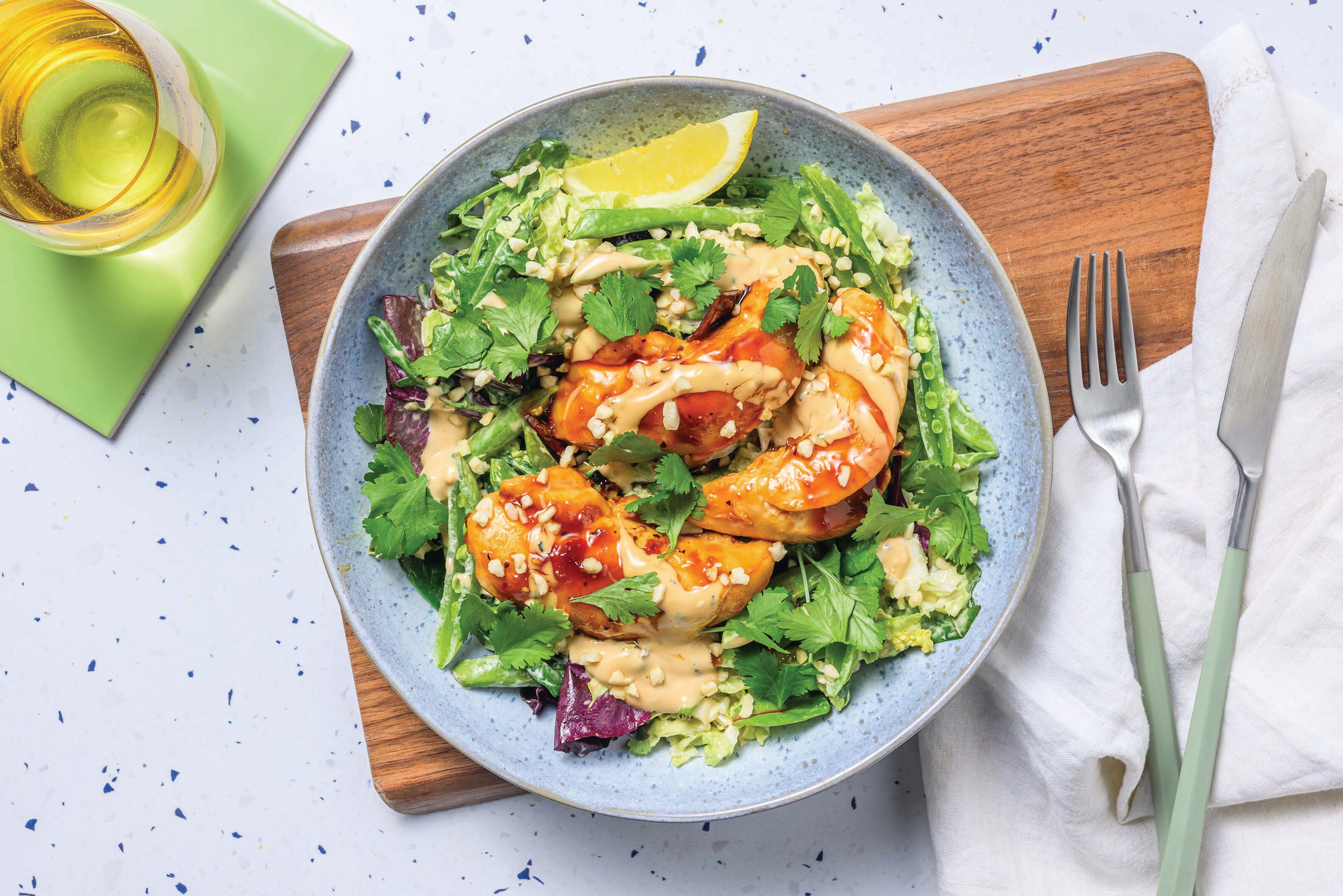 Sweet Chilli Chicken Wombok Salad