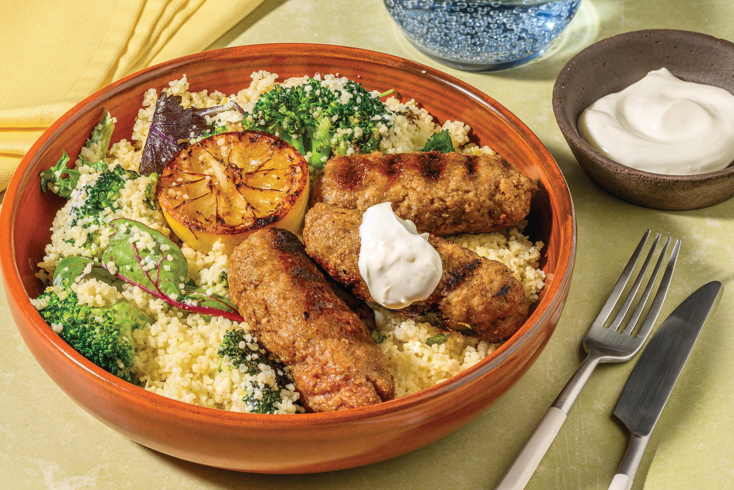 Chargrilled Chermoula Beef Koftas