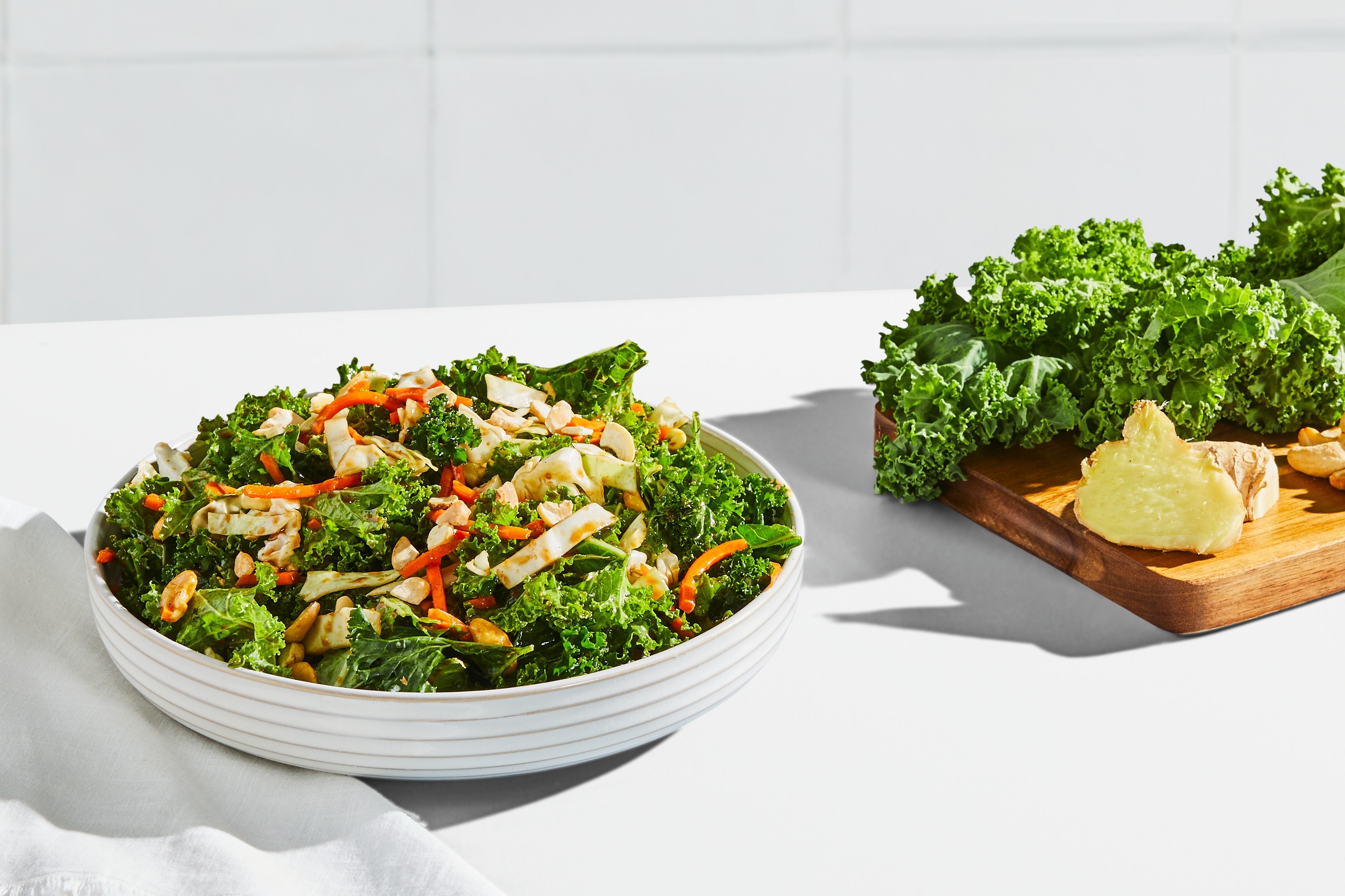 Cashew Crunch Kale Salad