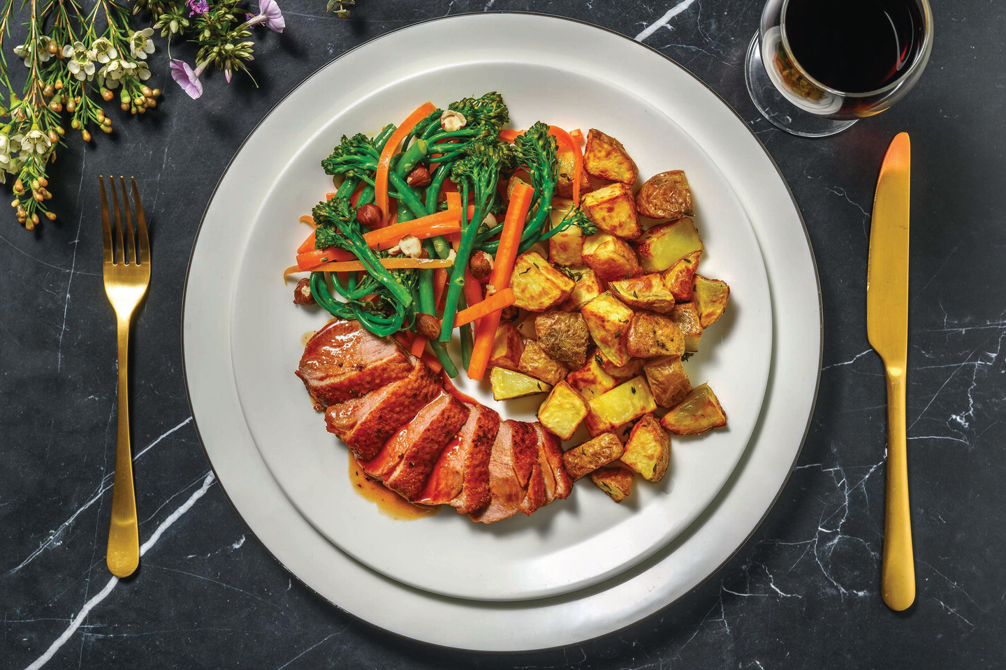 Roast Duck & Peppercorn Gravy