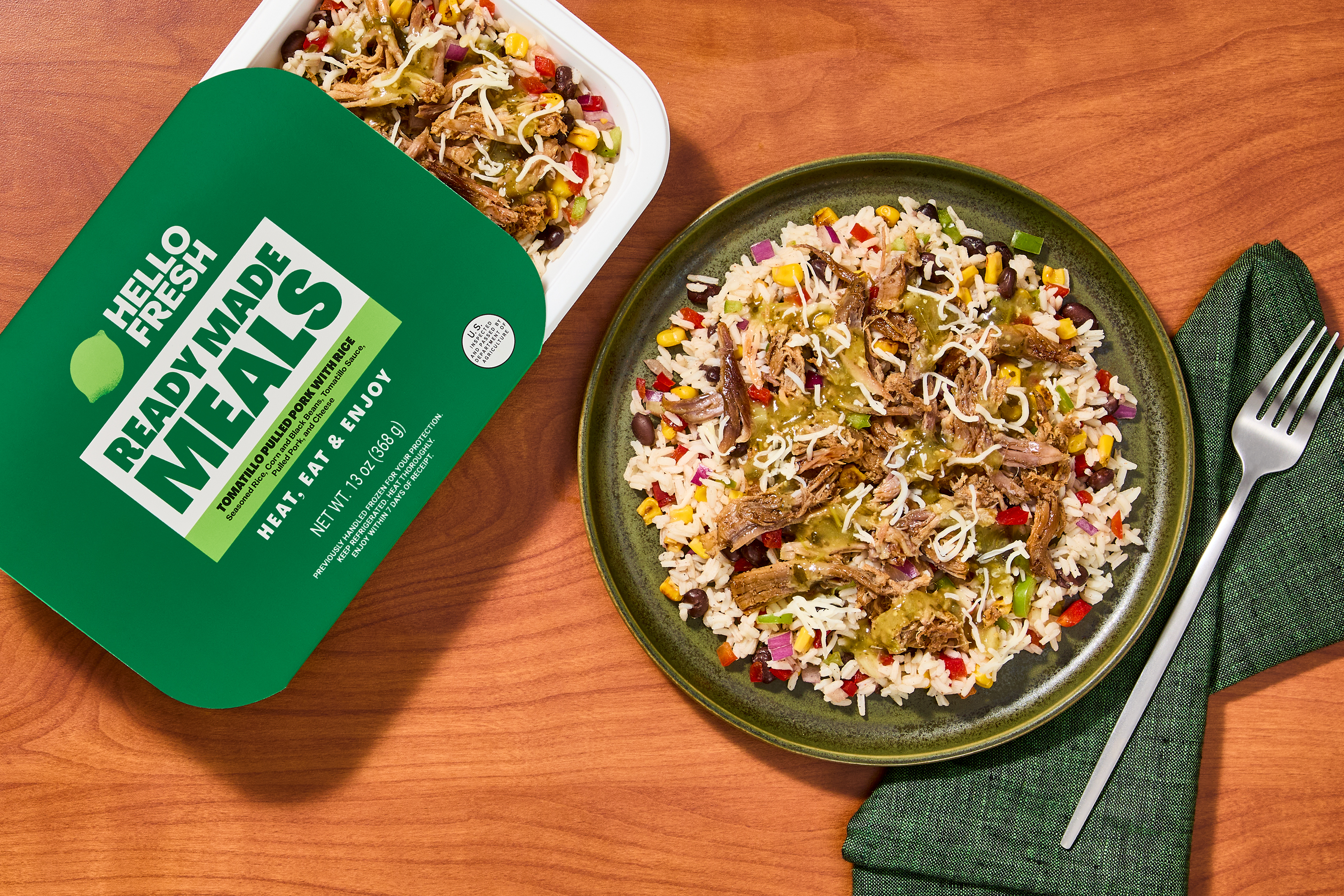 Tomatillo Pulled Pork with Rice