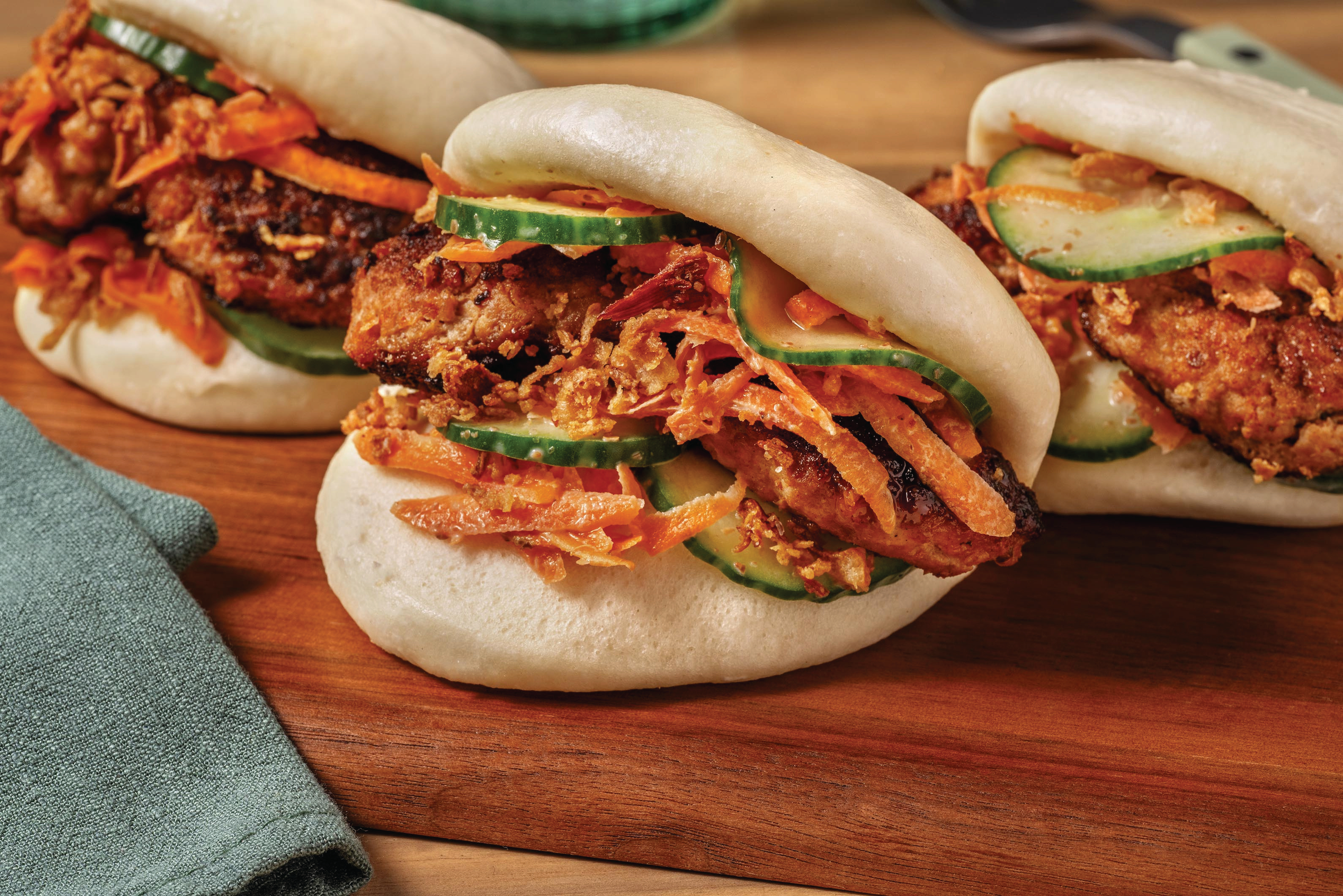 Vietnamese-Style Double Pork Bao Buns