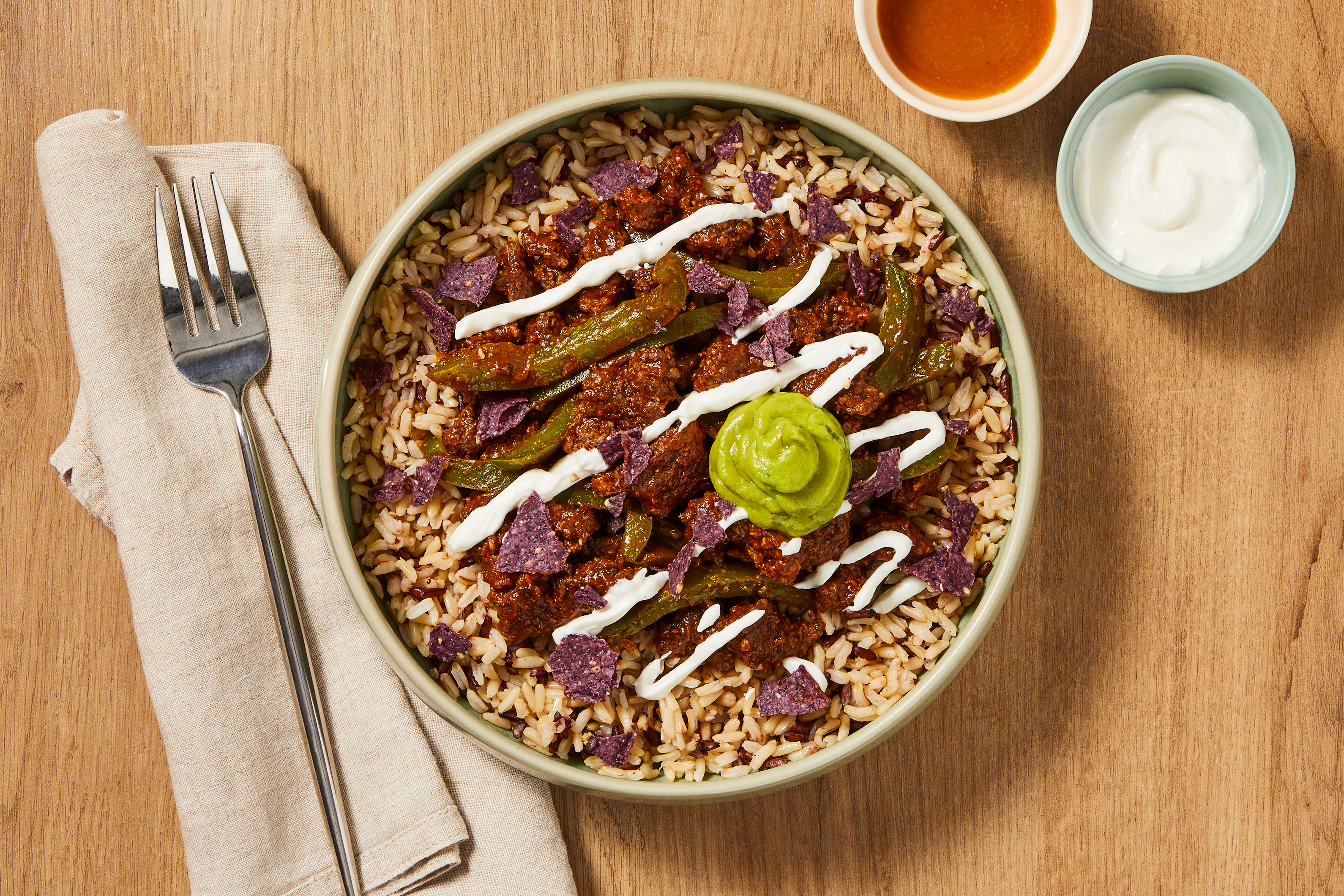 Tex-Mex Beef & Bell Pepper Grain Bowls