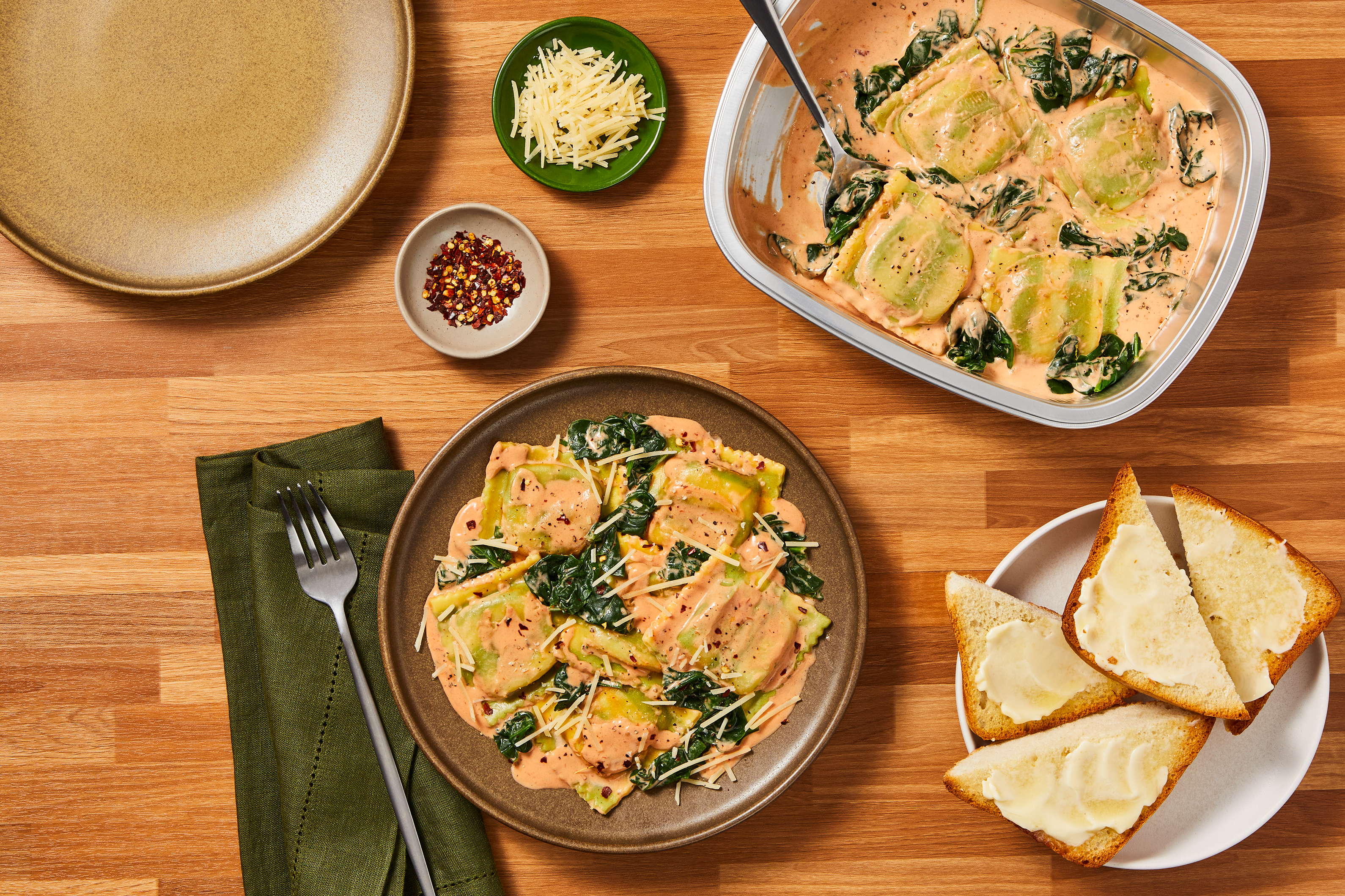 Prep & Bake Spinach Ricotta Ravioli