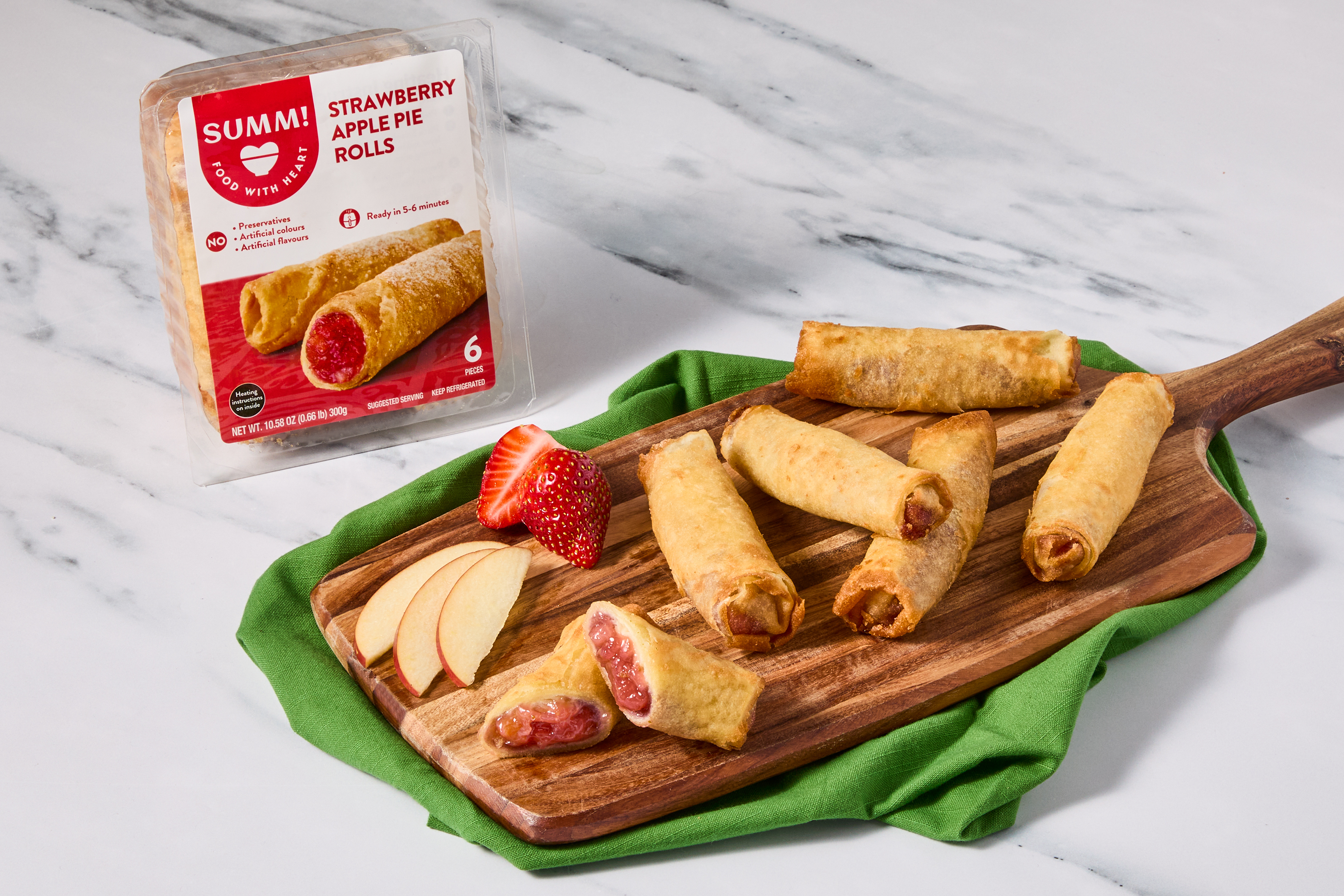 Strawberry Apple Pie Rolls