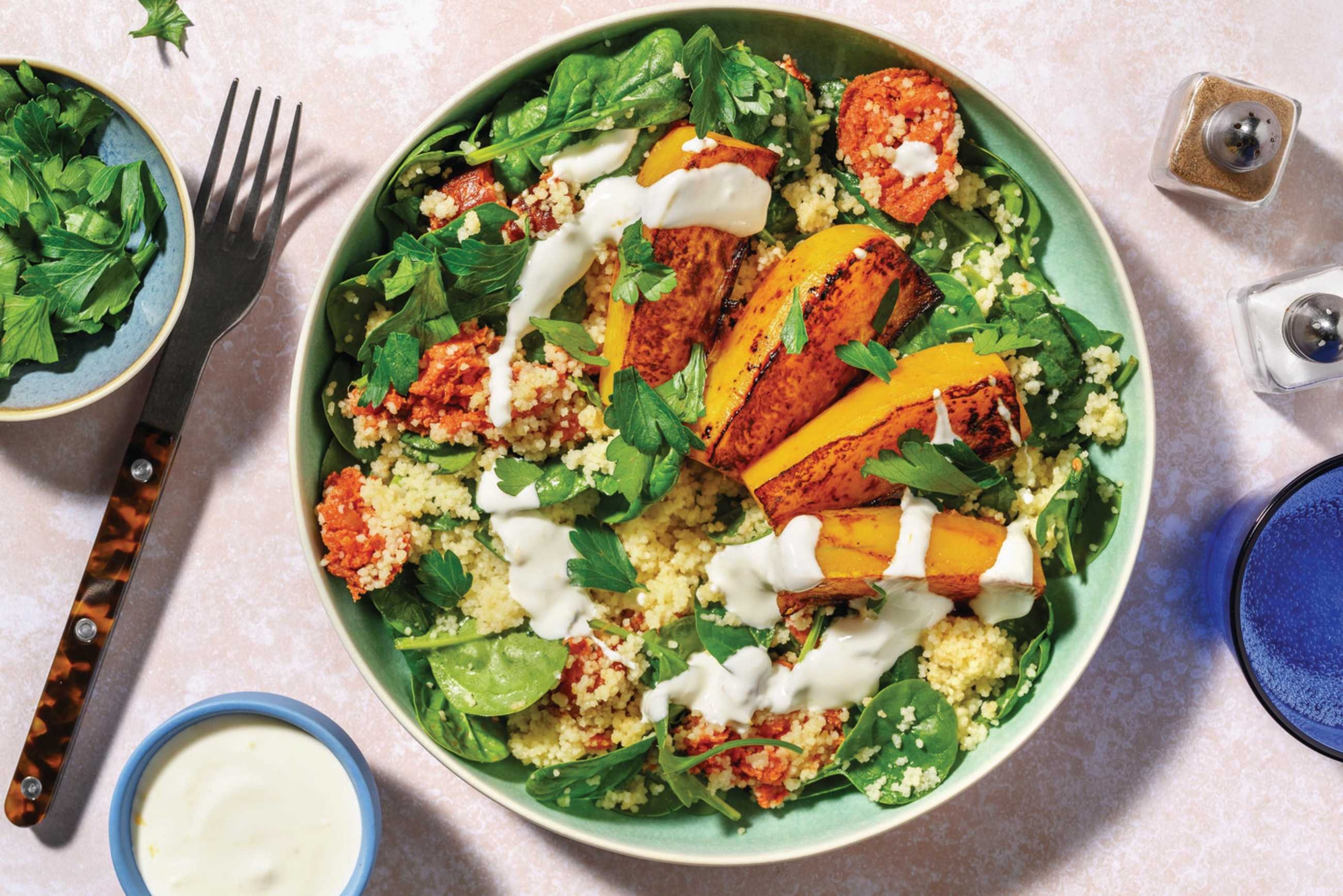 Chargrilled Pumpkin & Chorizo Couscous