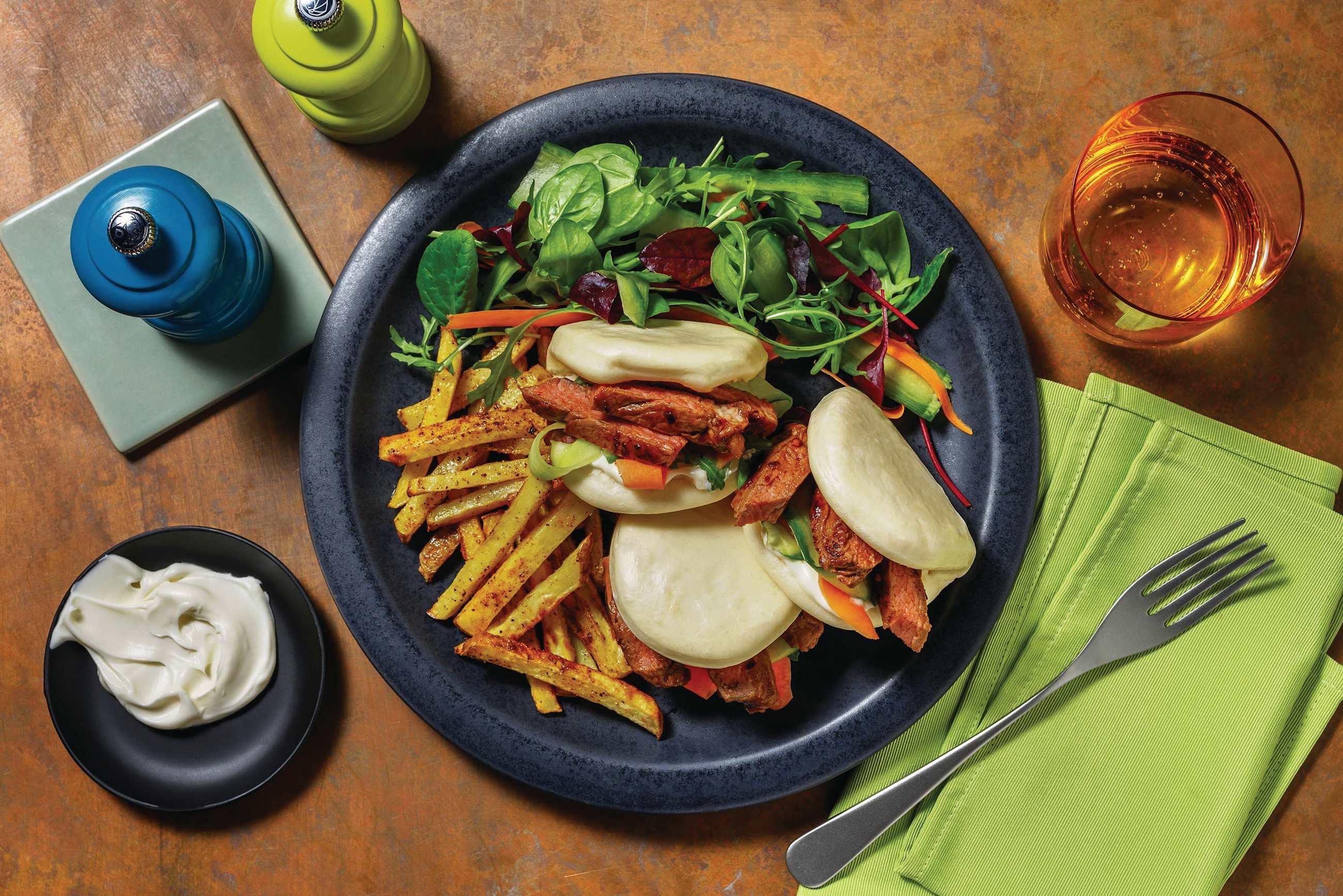 Glazed Tofu Bao Buns