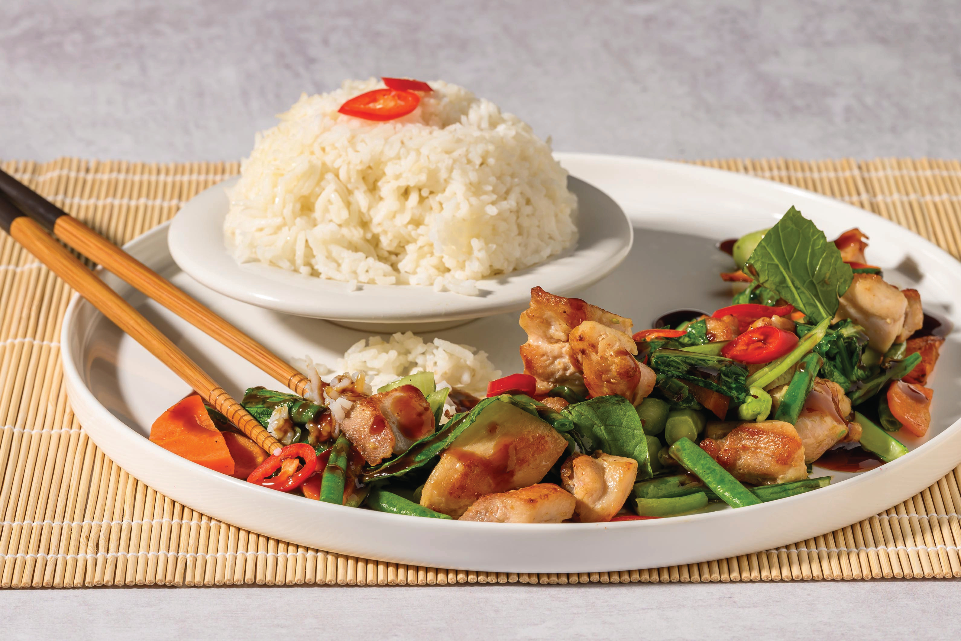 Plum & Oyster Sauce Chicken Stir-Fry