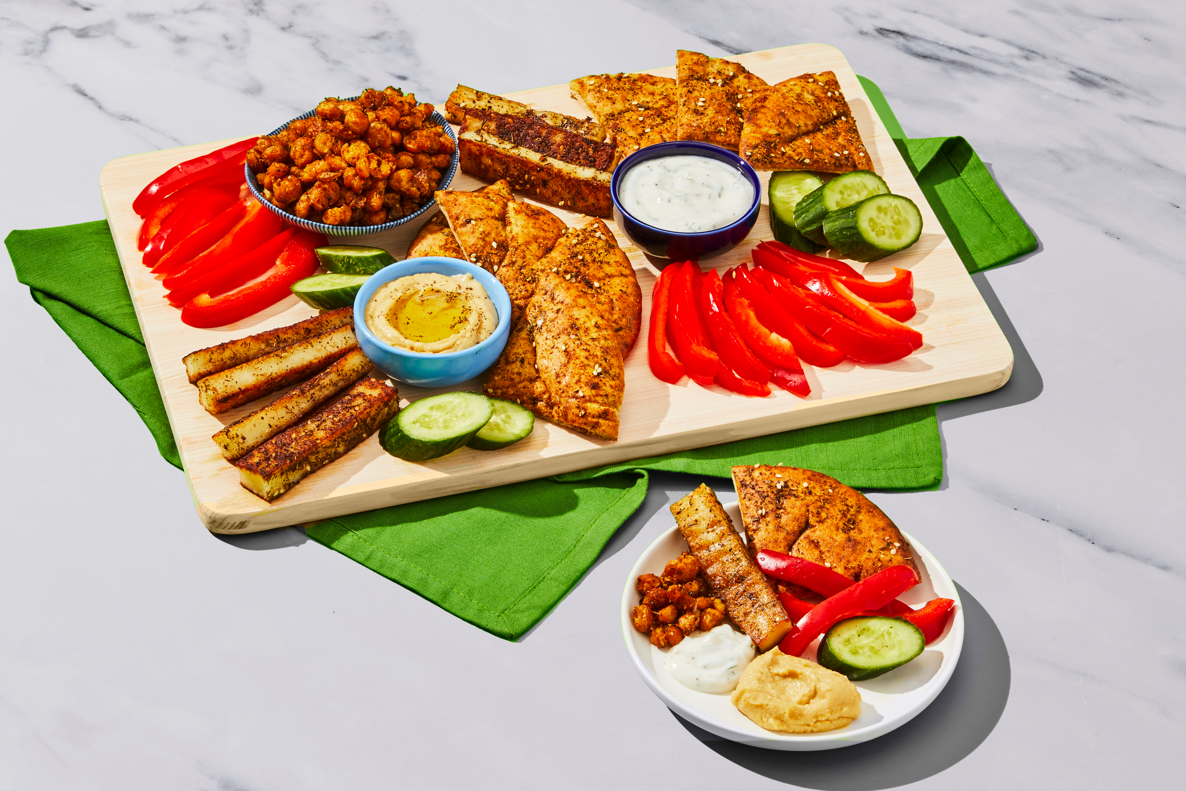 Mediterranean Grilling Cheese Mezze Board