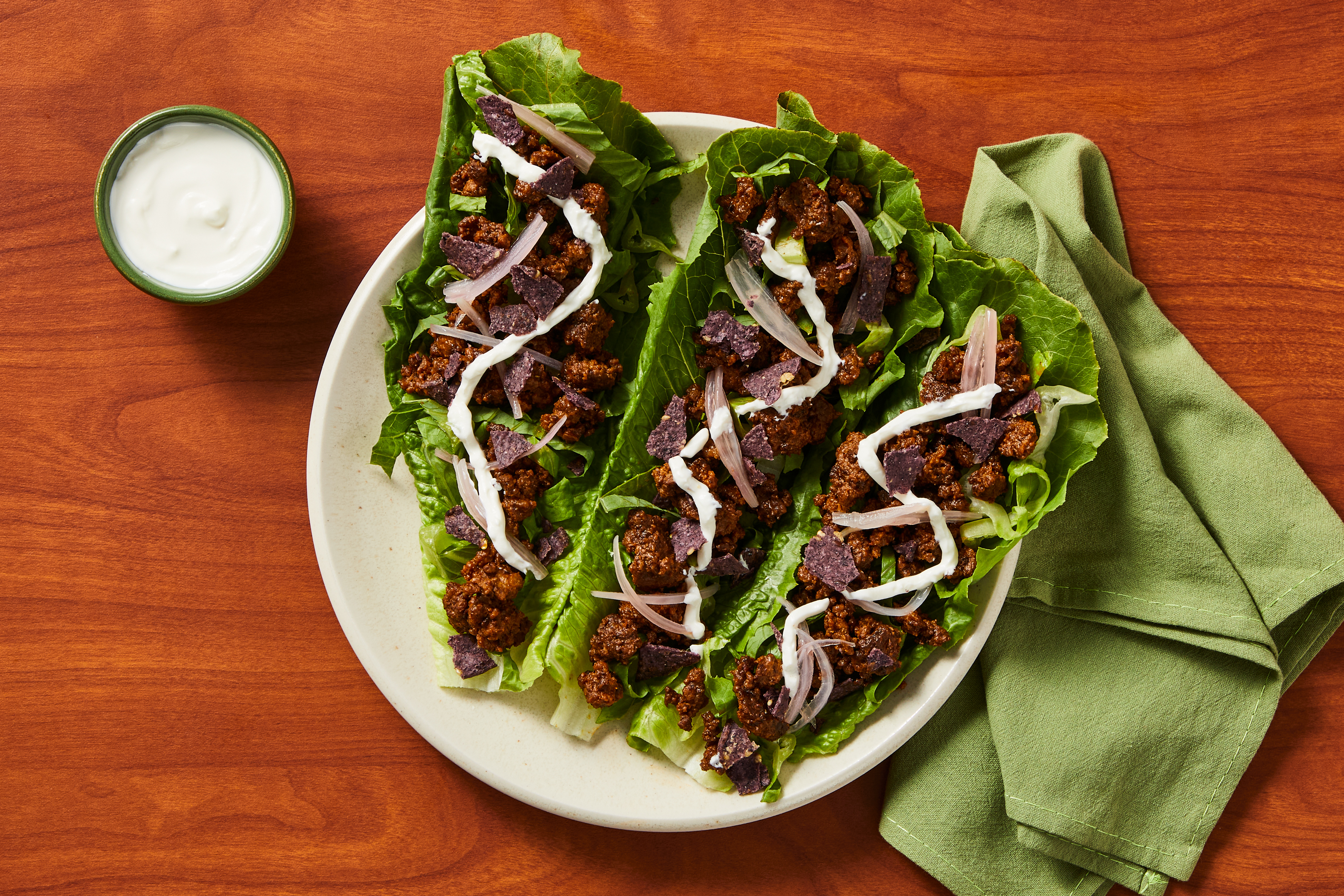 Tex-Mex Beef Lettuce Wraps