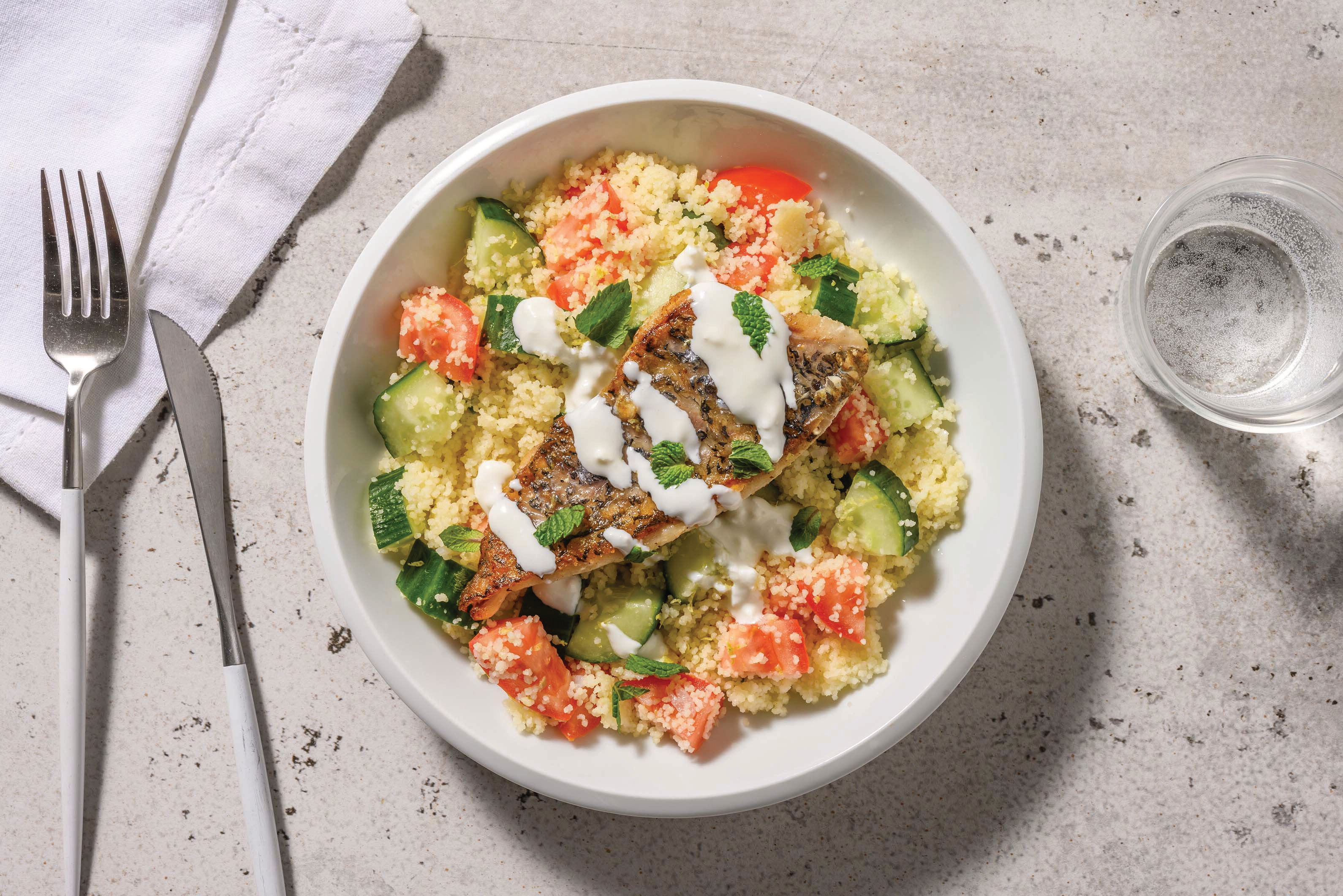 Haloumi & Zesty Veggie Couscous