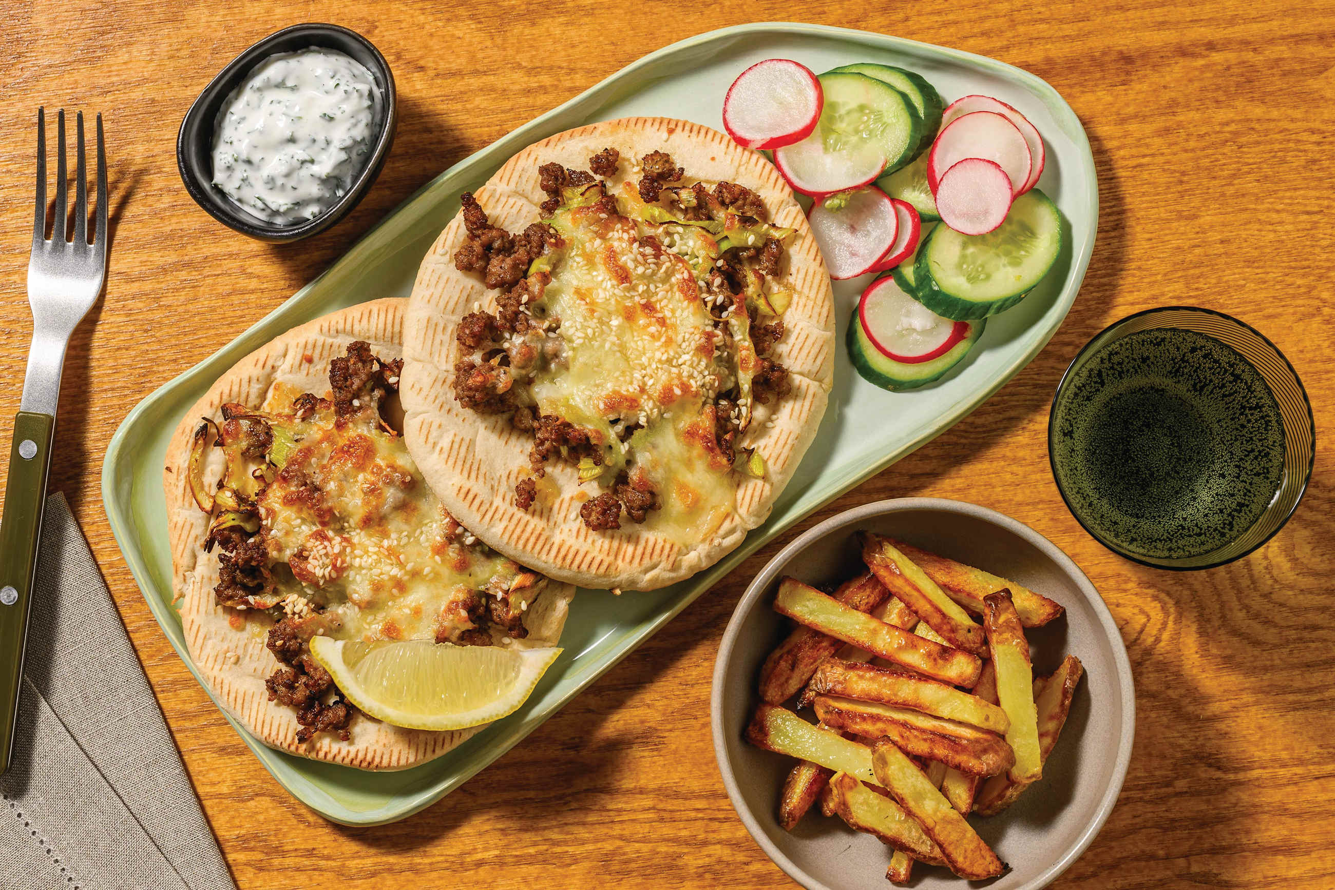 Cheesy Middle Eastern Lamb Manoush