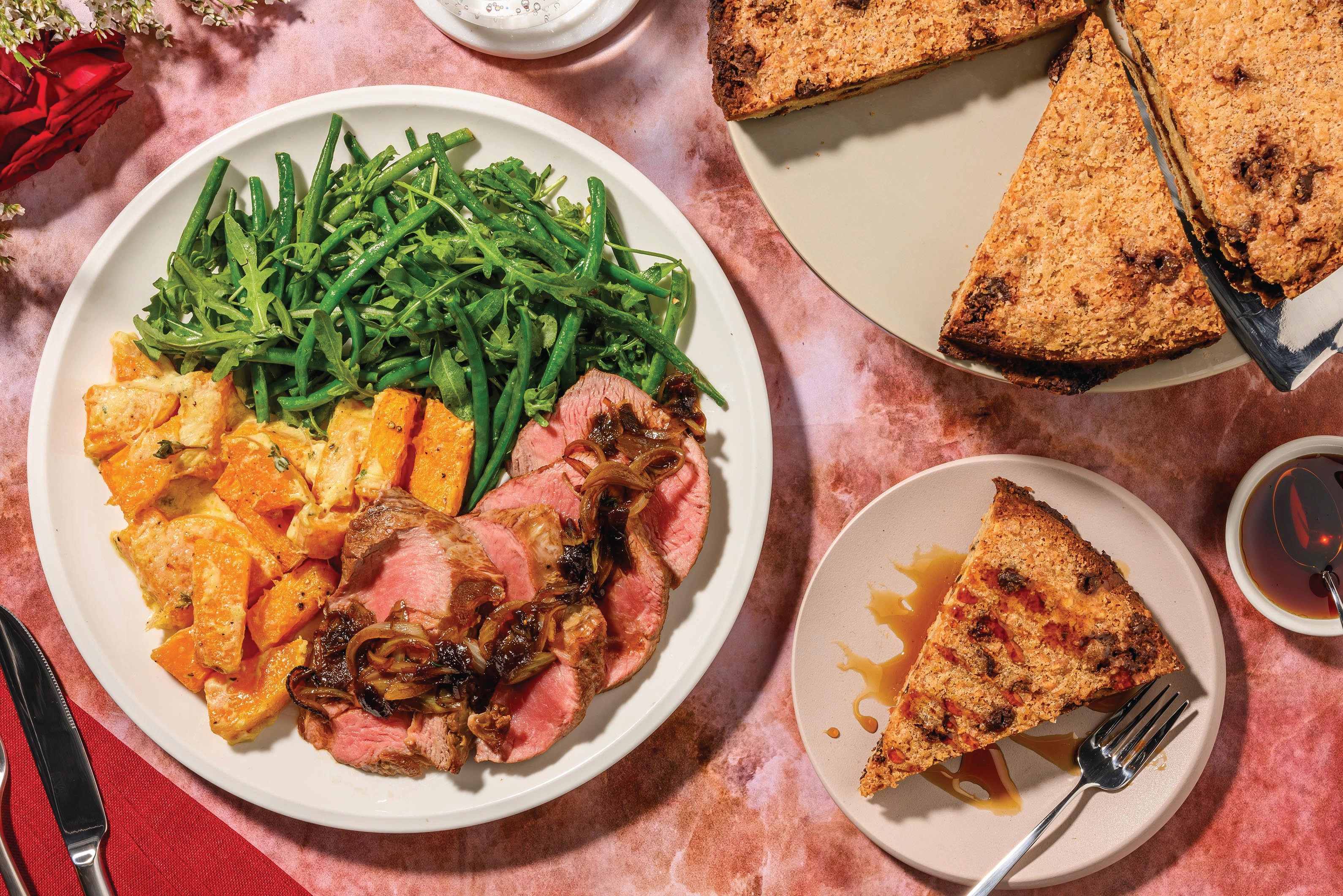 Saucy Onion Lamb Rump for Dinner