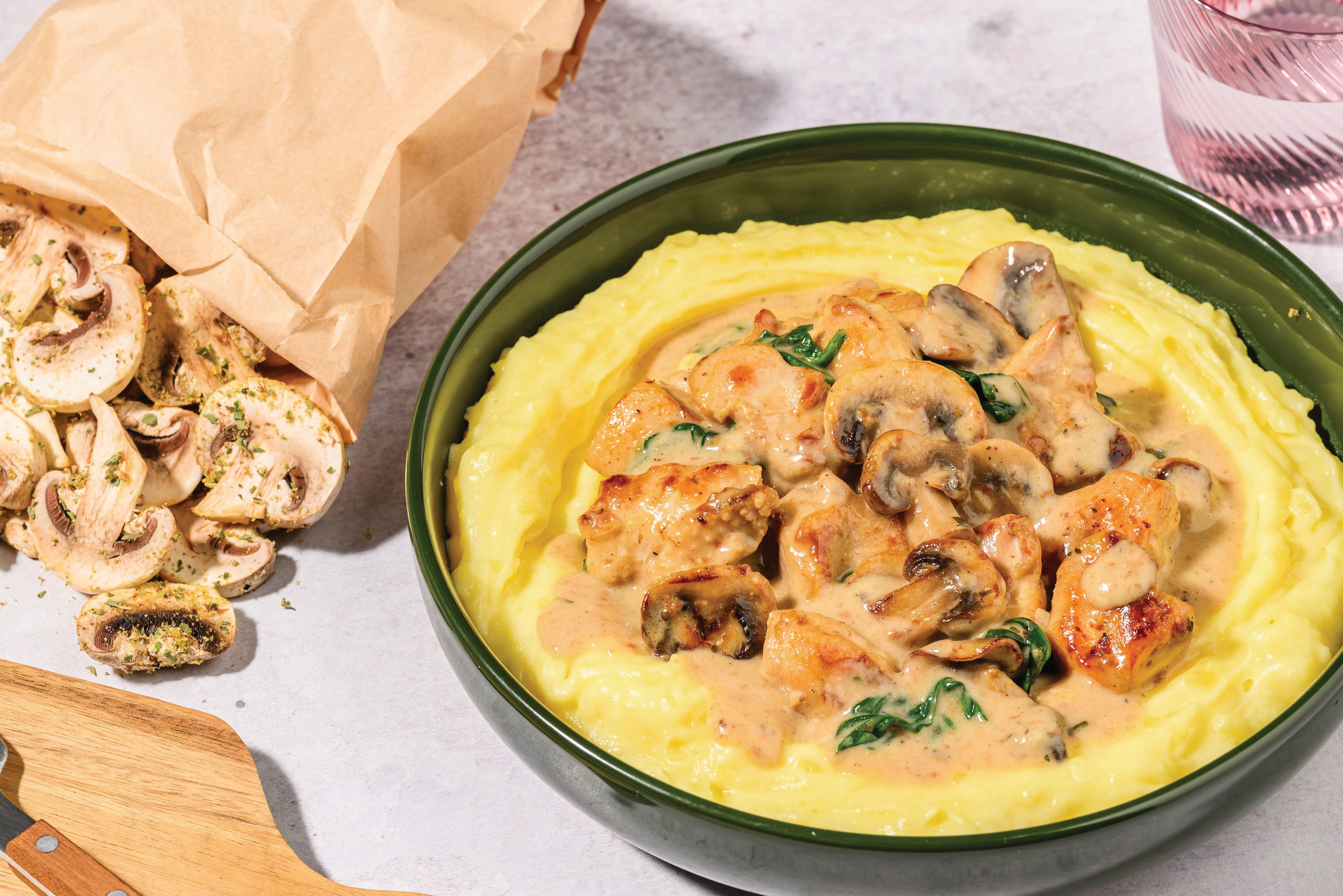 Chicken Stroganoff & Potato Mash