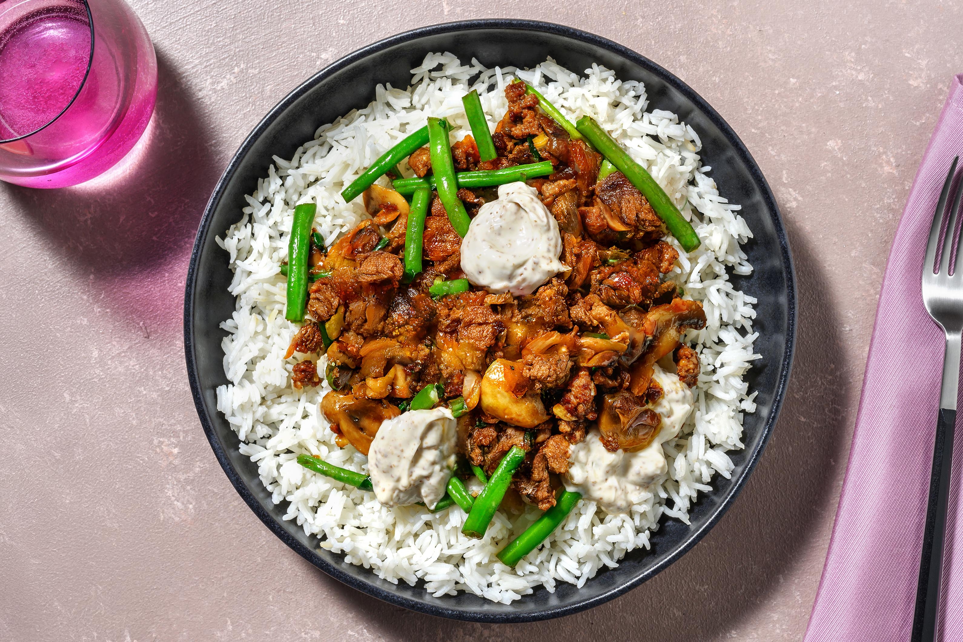Japanese-Style Pork & Veggie Bowl 