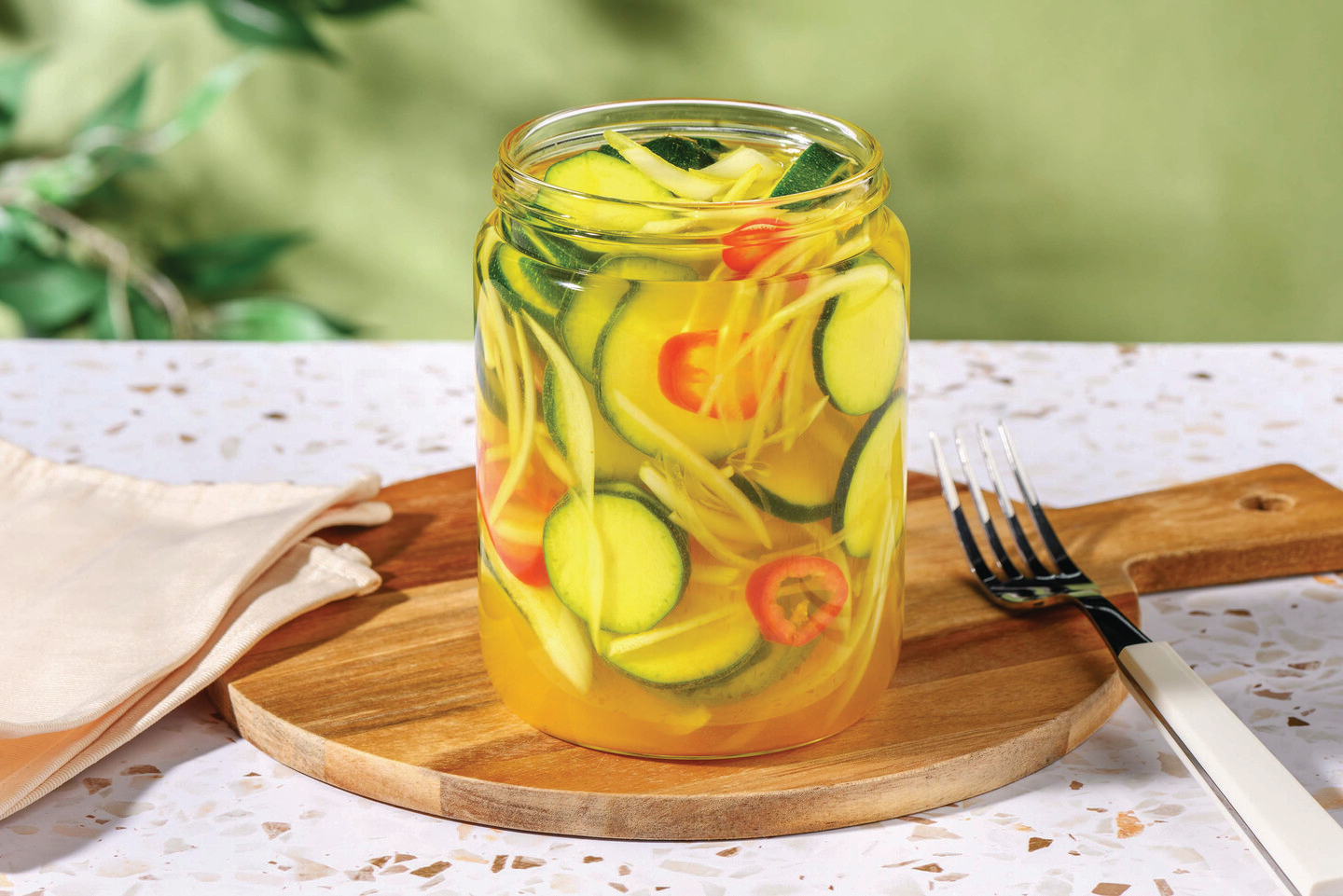 Sweet & Spiced Courgette Pickles