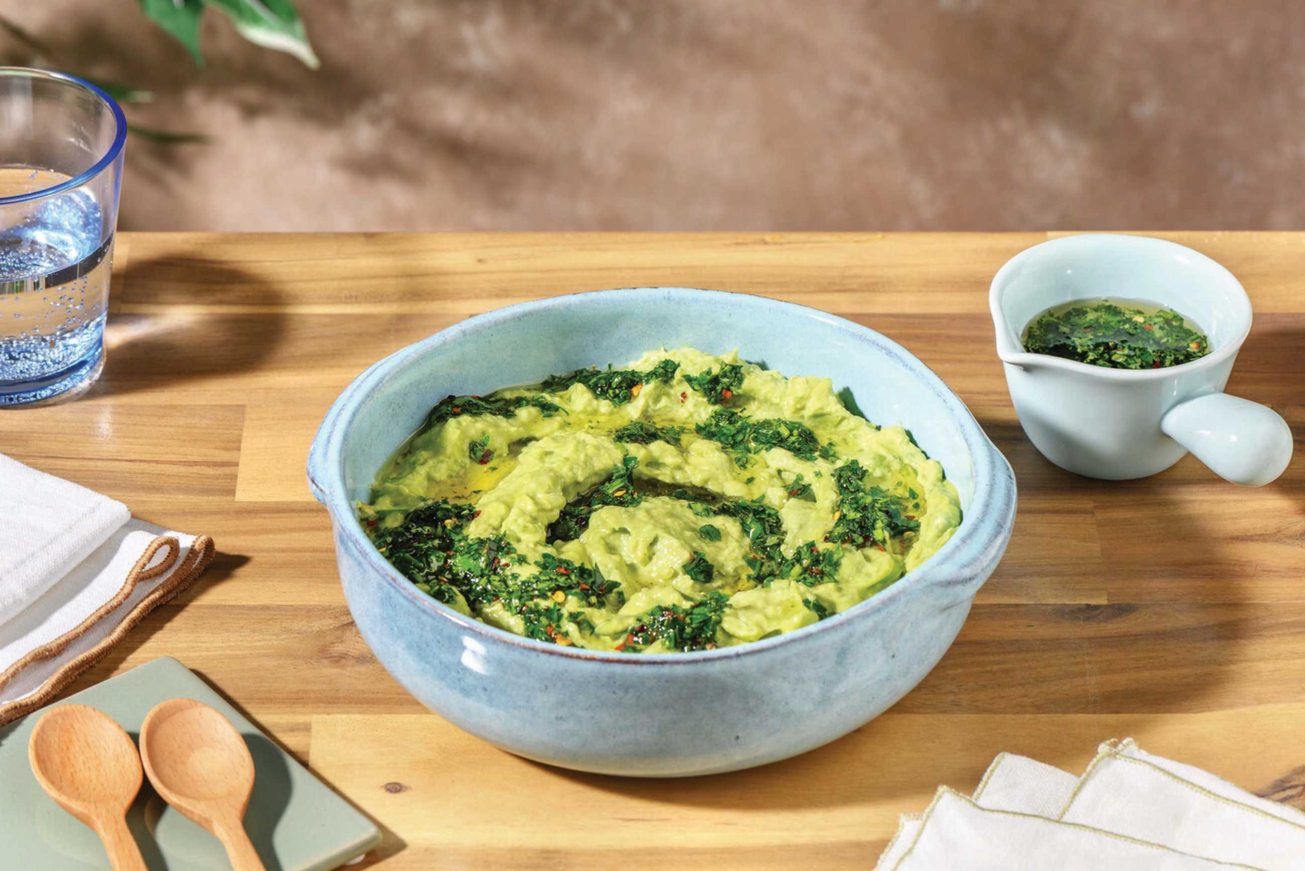 Creamy Guacamole & Salsa Verde